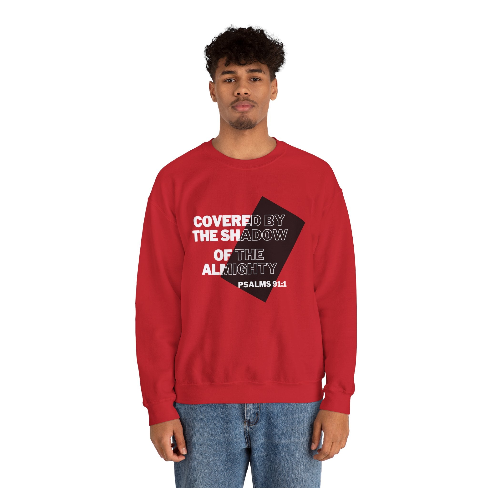 PSALMS 91:1 Unisex Heavy Blend™ Crewneck Sweatshirt