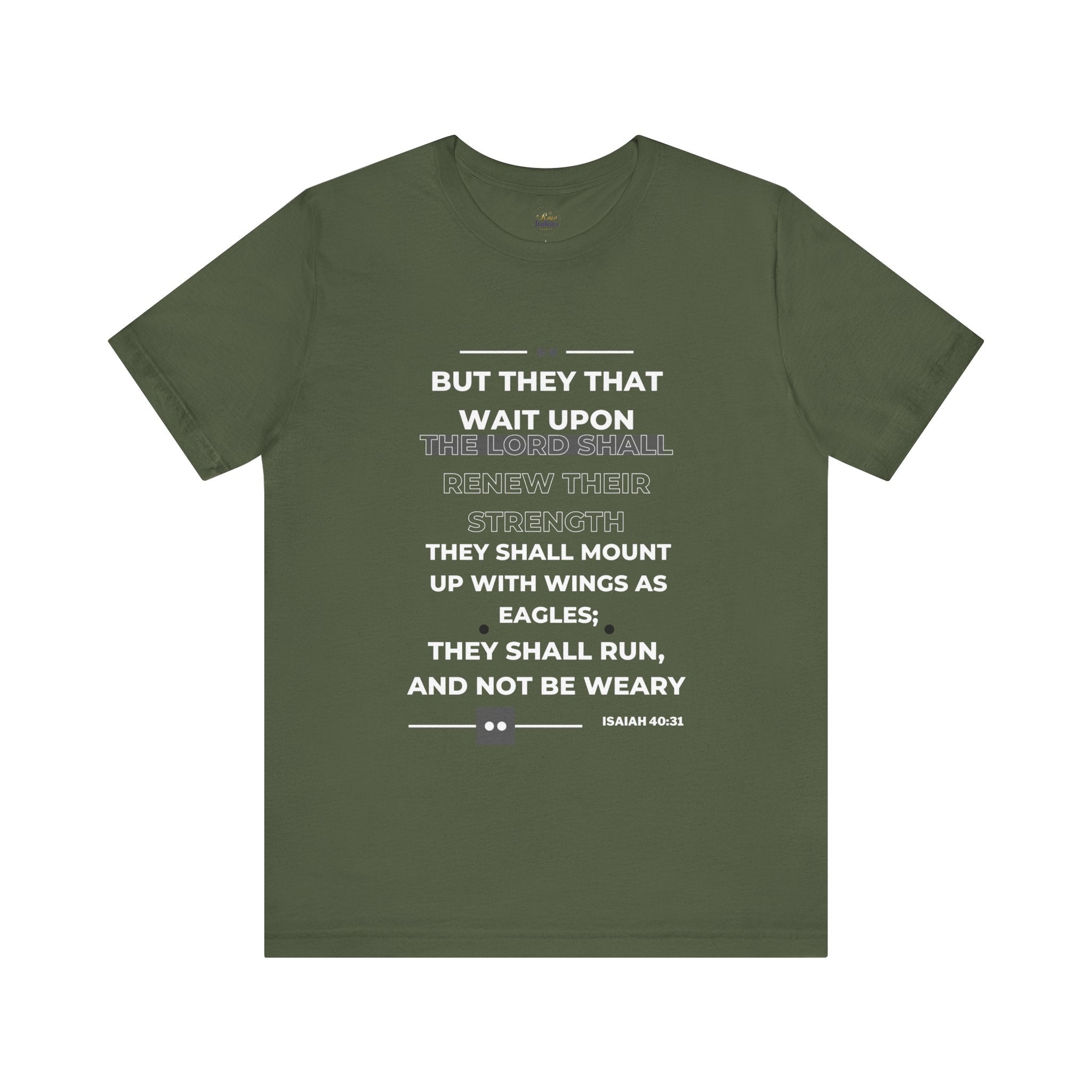 ISAIAH 40:31 Unisex Jersey Short Sleeve Tee - Rose Indigo Designs LLC