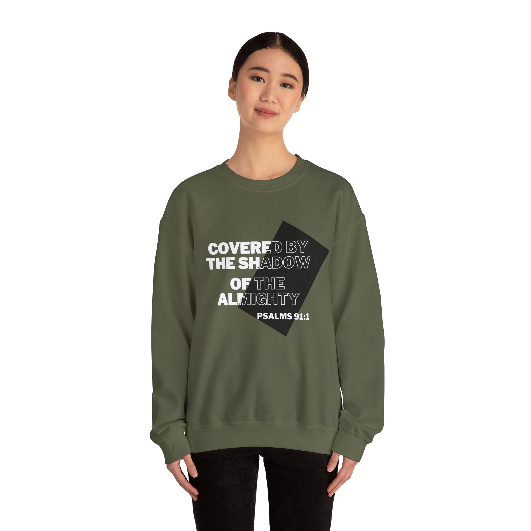PSALMS 91:1 Unisex Heavy Blend™ Crewneck Sweatshirt