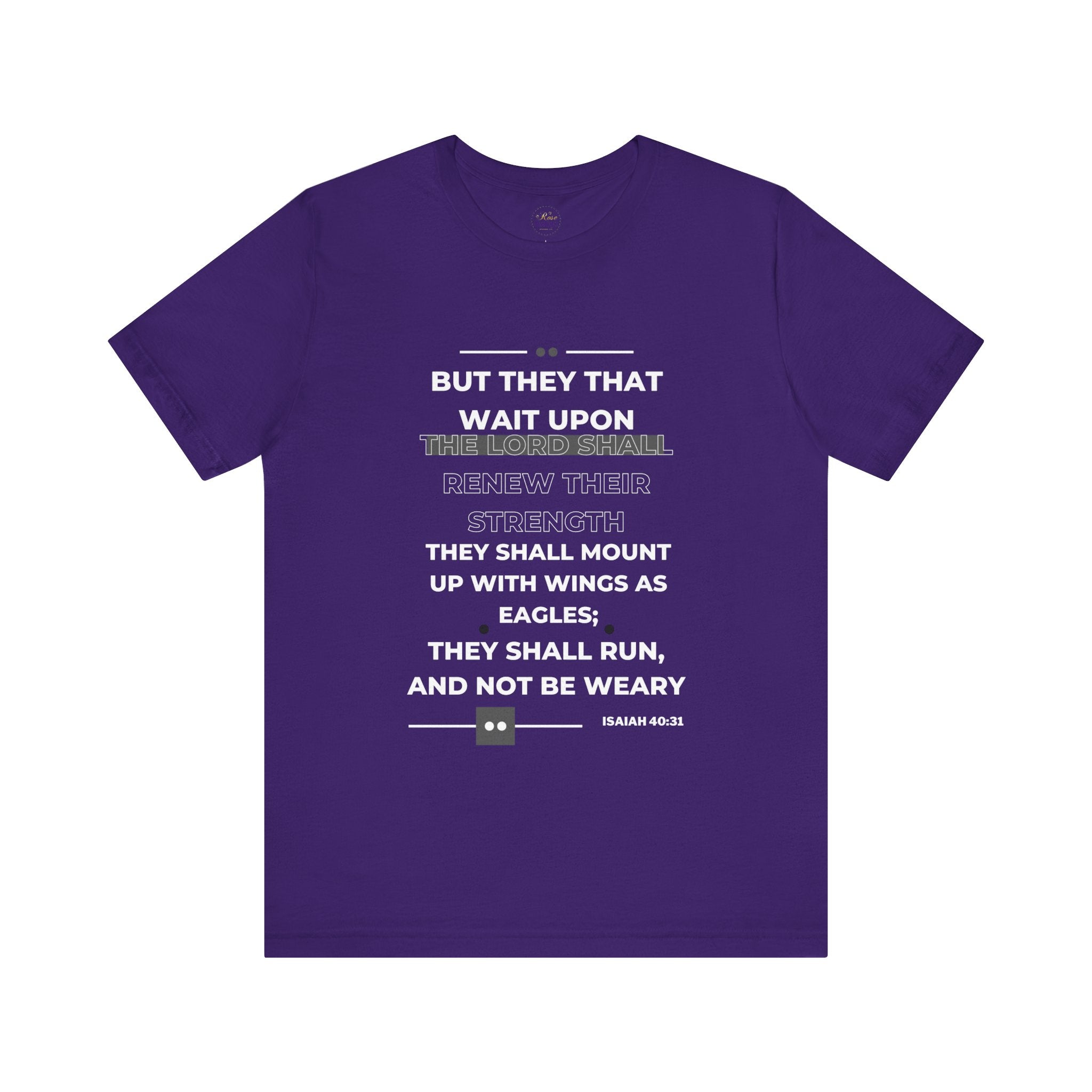 ISAIAH 40:31 Unisex Jersey Short Sleeve Tee - Rose Indigo Designs LLC