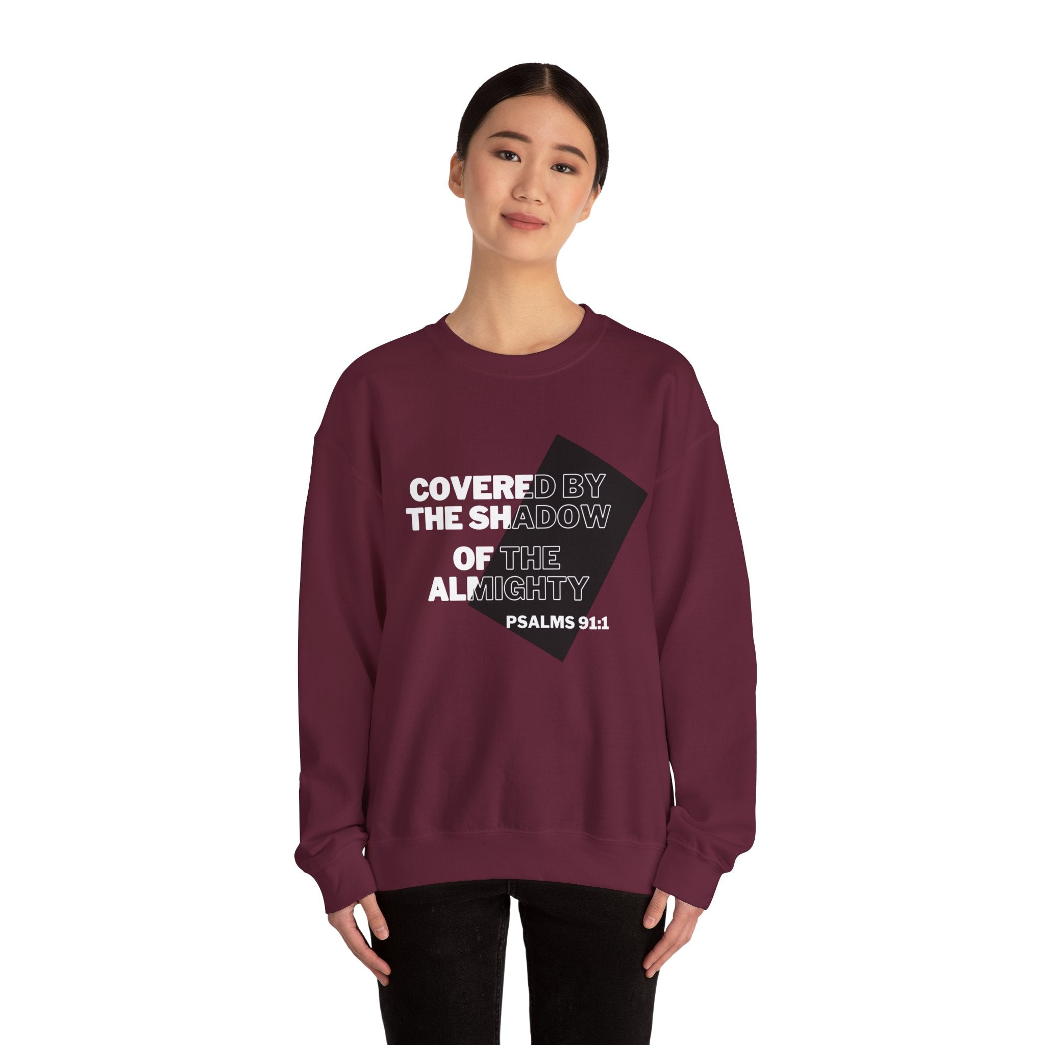 PSALMS 91:1 Unisex Heavy Blend™ Crewneck Sweatshirt