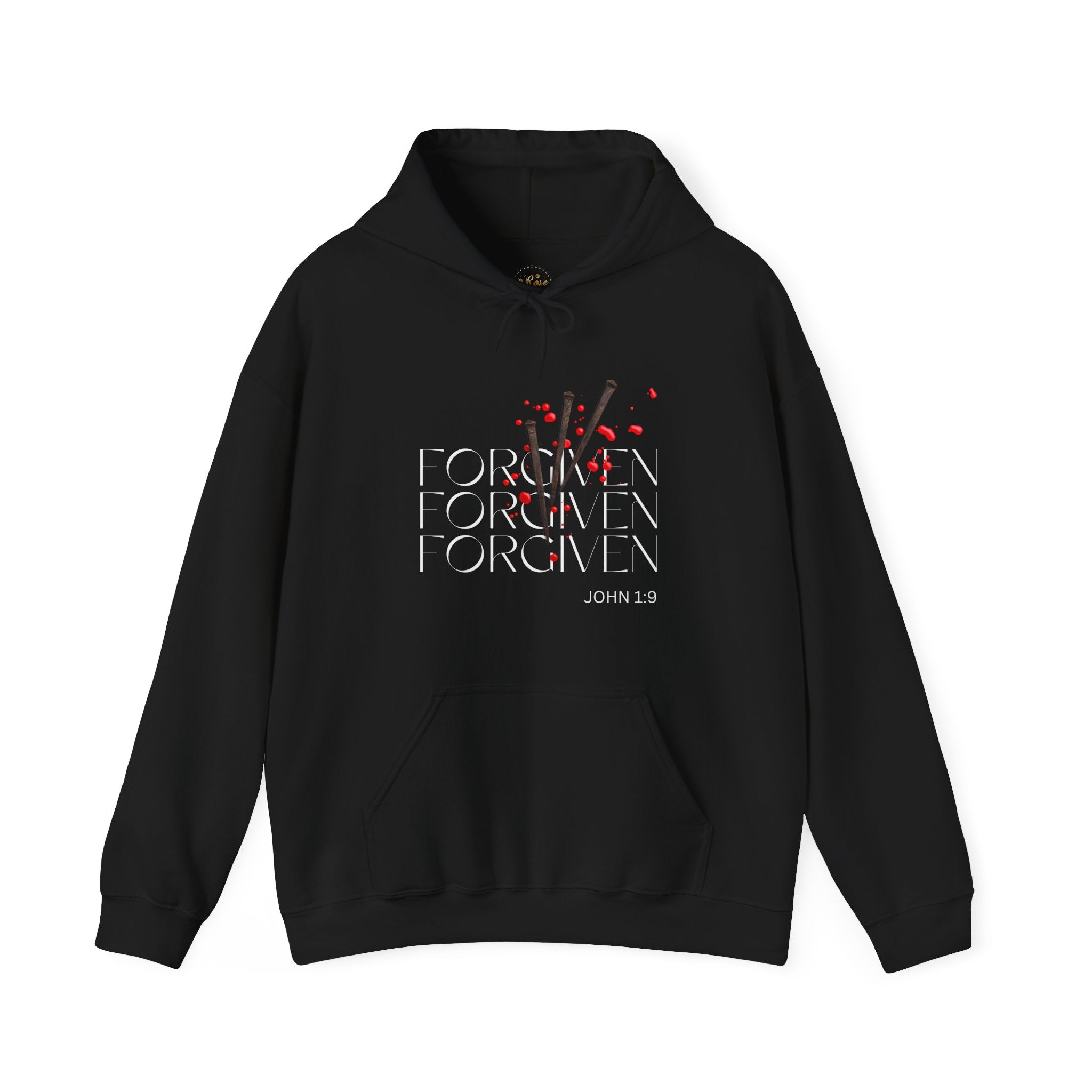 Forgiven Unisex Heavy Blend™ Hooded Sweatshirt - Rose Indigo Designs LLC