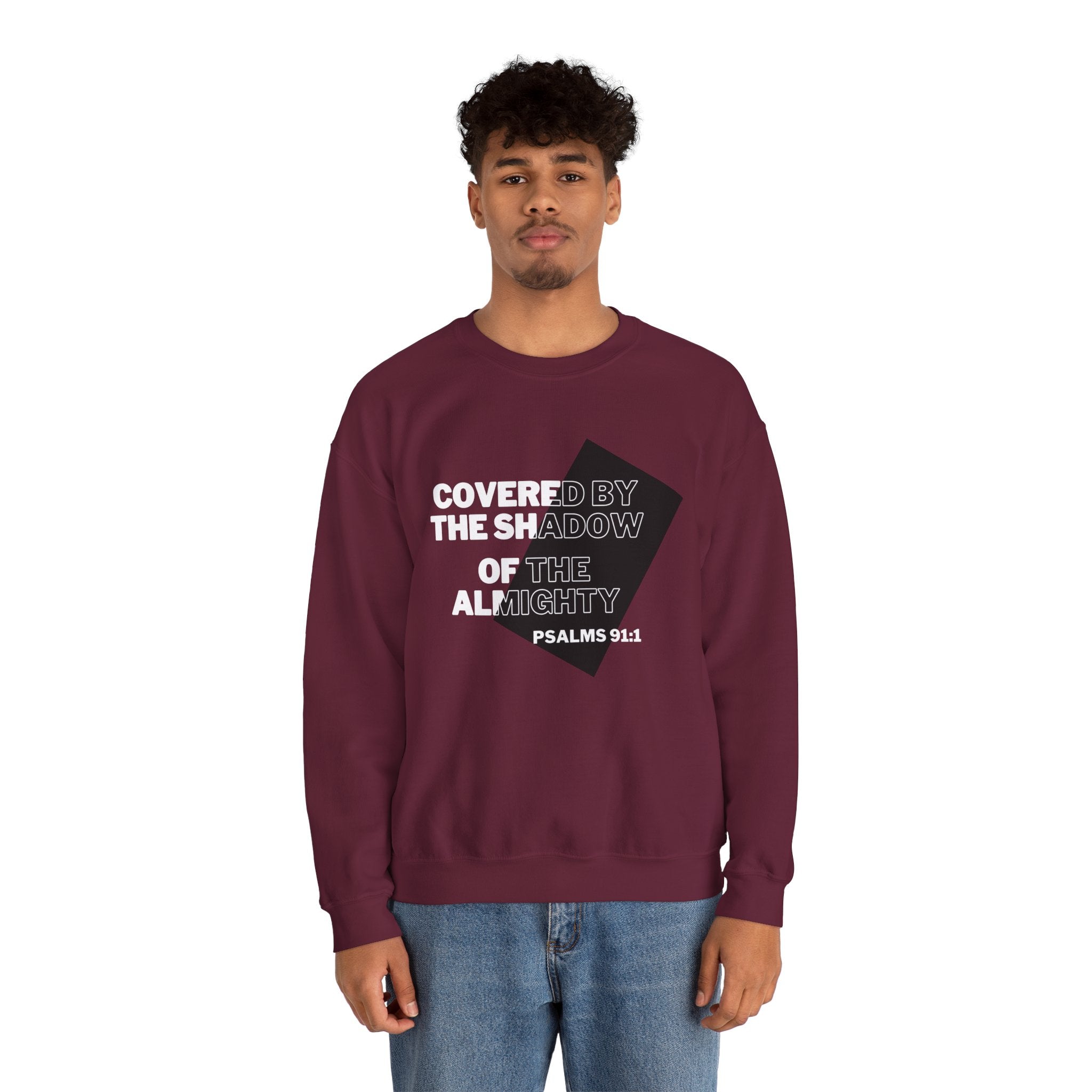 PSALMS 91:1 Unisex Heavy Blend™ Crewneck Sweatshirt