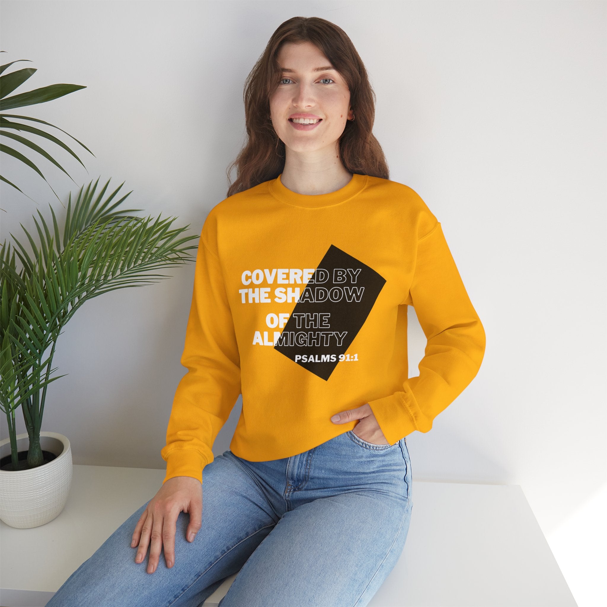PSALMS 91:1 Unisex Heavy Blend™ Crewneck Sweatshirt