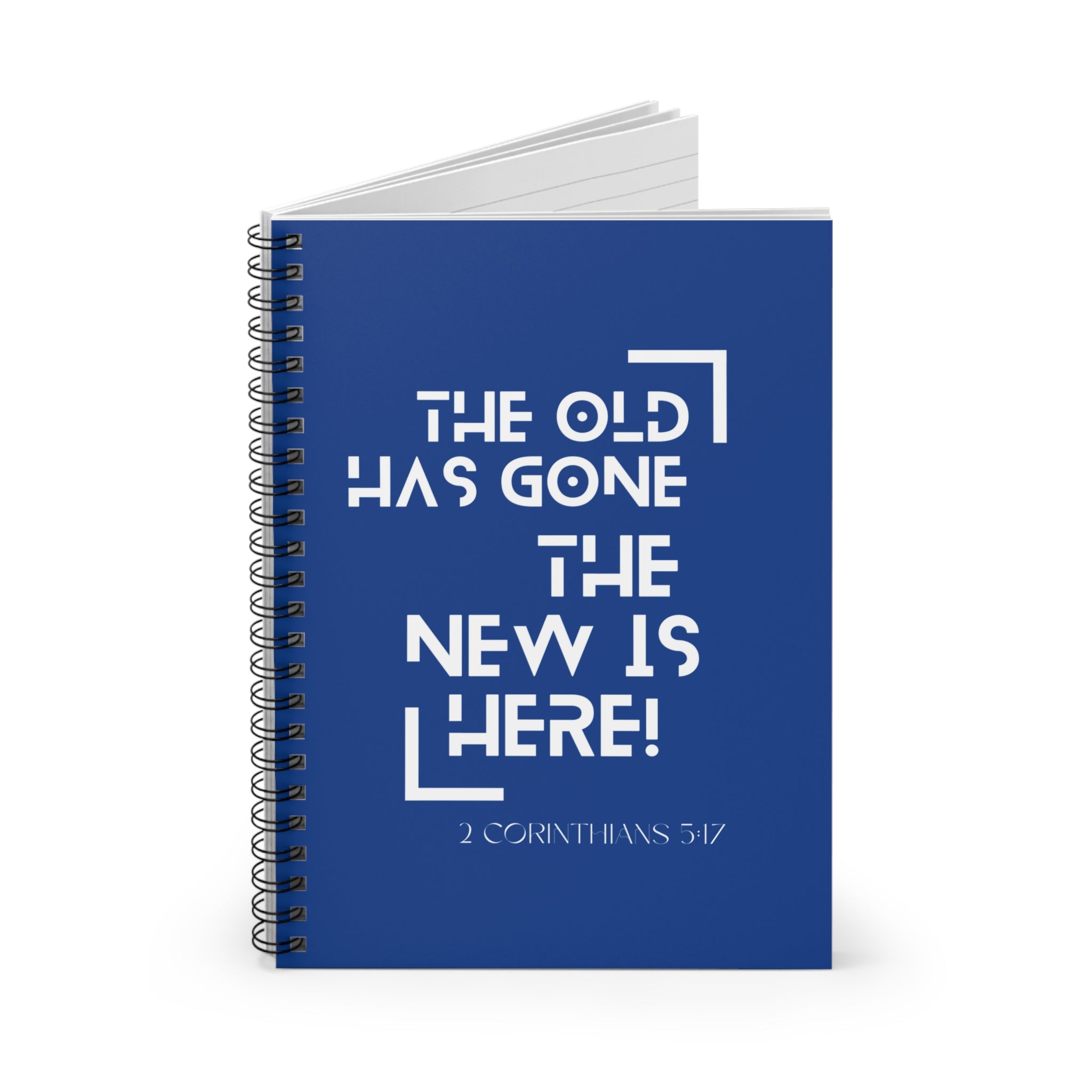 2 CORINTHIANS 5:17 Spiral Notebook - Rose Indigo Designs LLC
