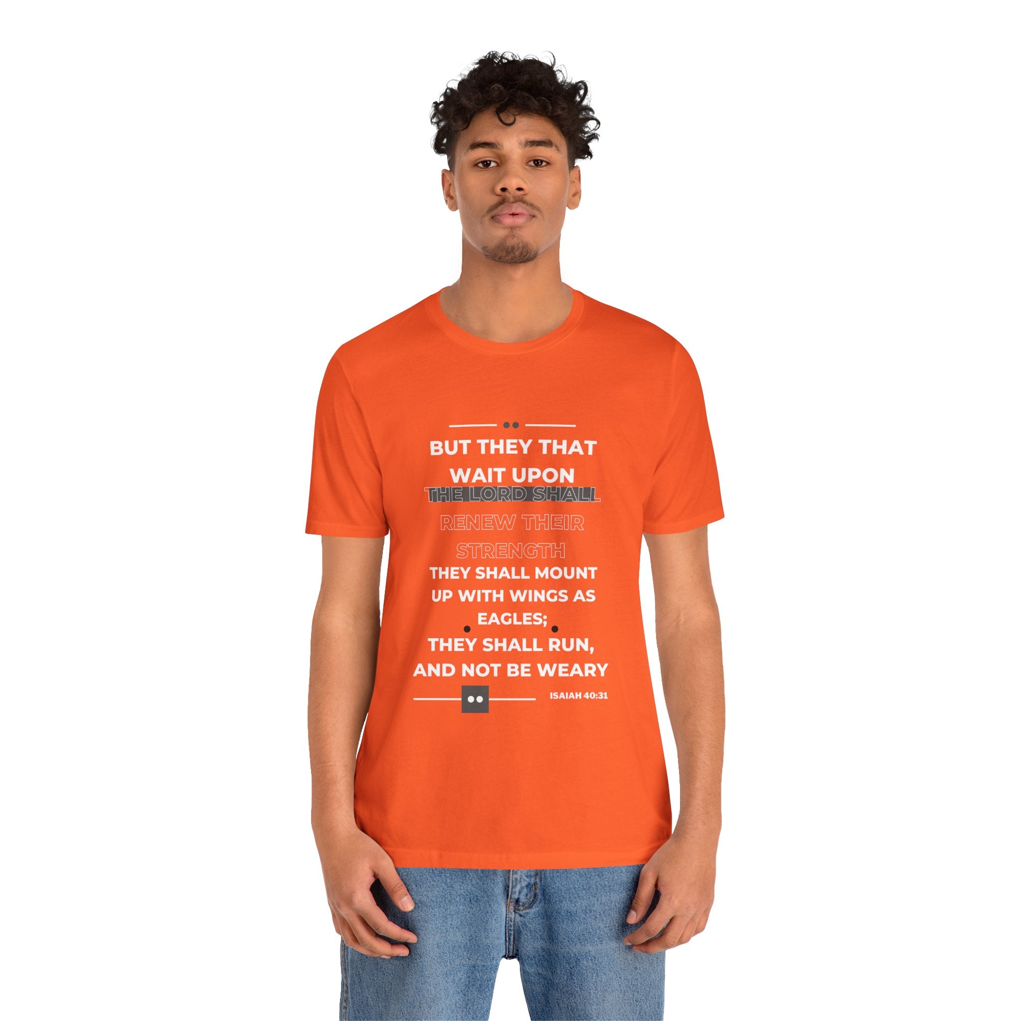 ISAIAH 40:31 Unisex Jersey Short Sleeve Tee - Rose Indigo Designs LLC
