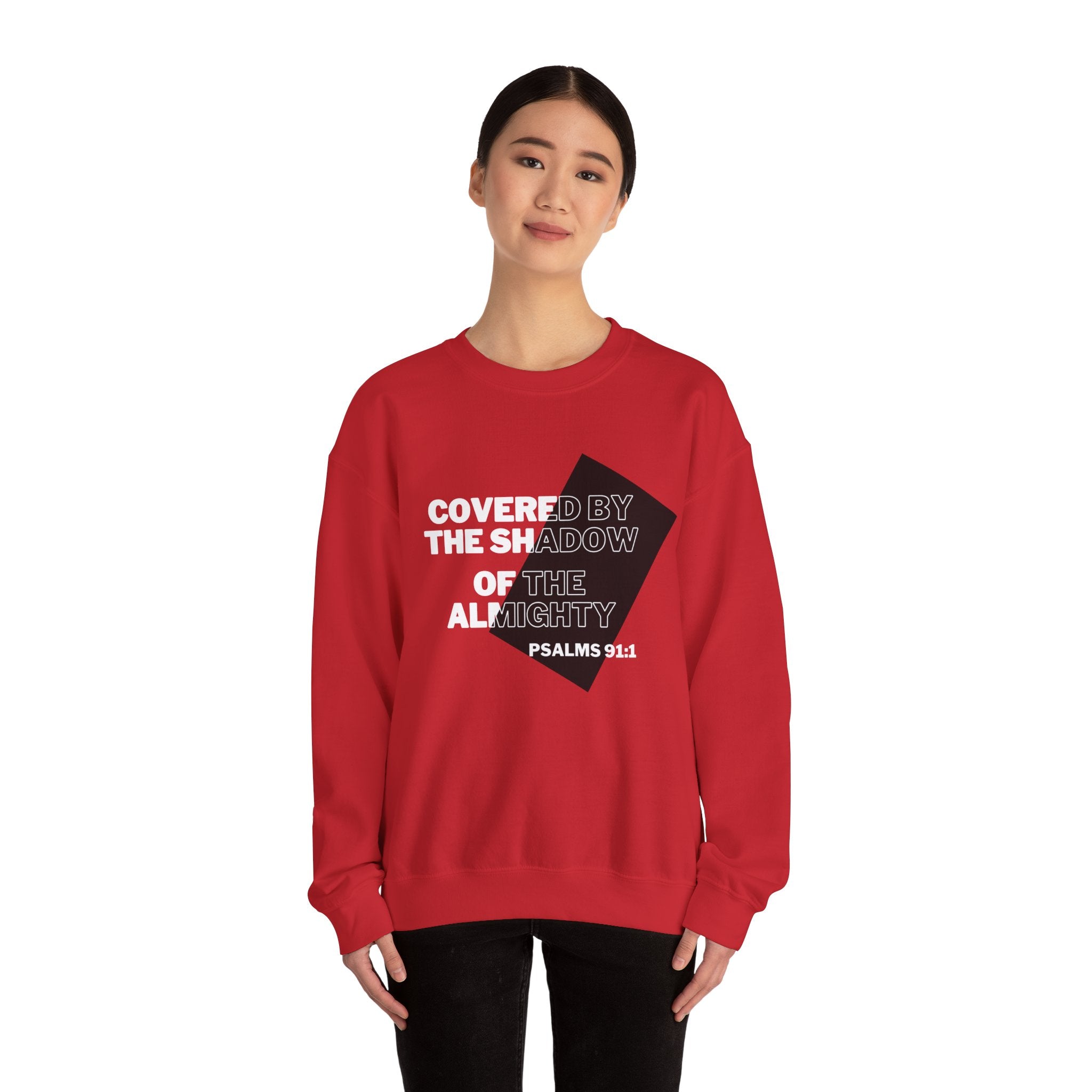 PSALMS 91:1 Unisex Heavy Blend™ Crewneck Sweatshirt