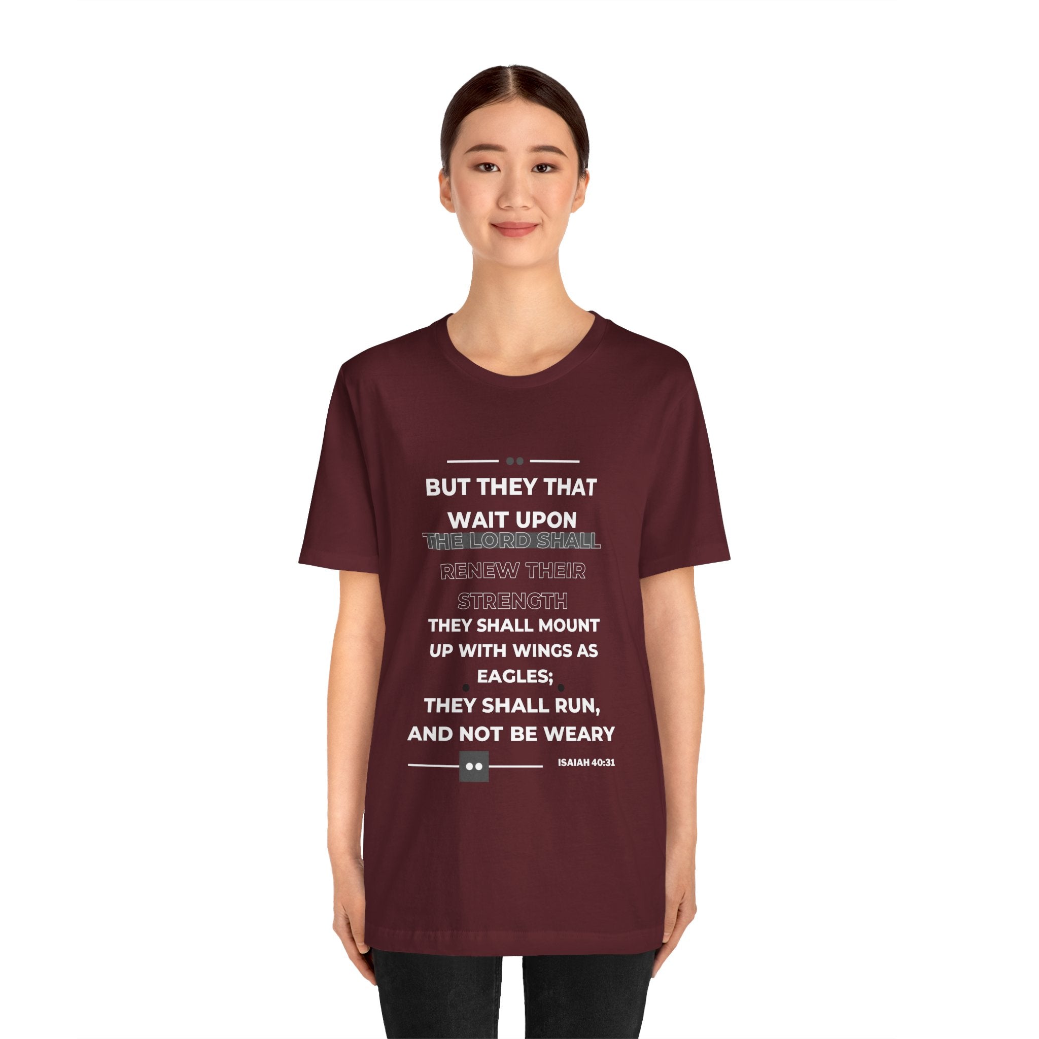 ISAIAH 40:31 Unisex Jersey Short Sleeve Tee - Rose Indigo Designs LLC