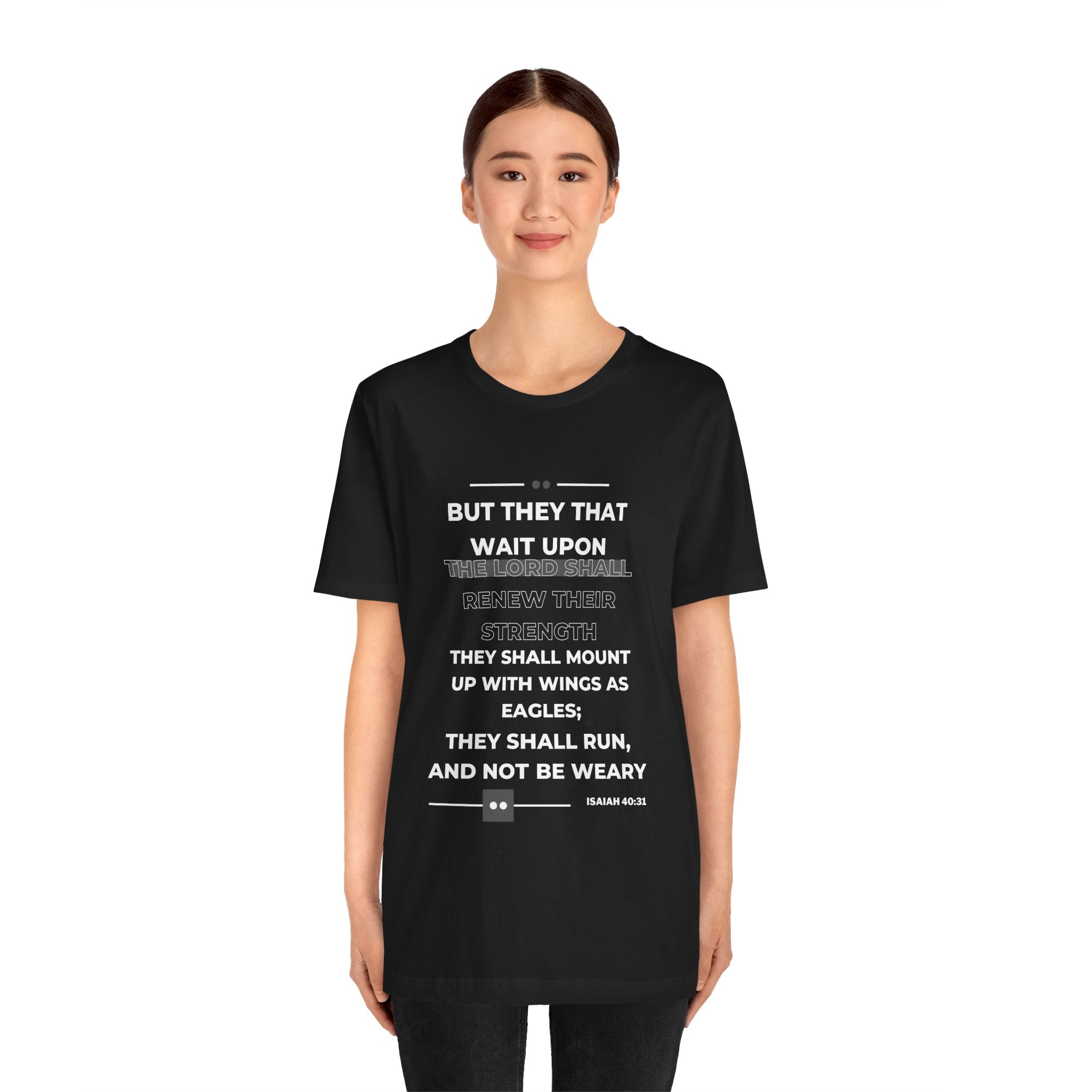 ISAIAH 40:31 Unisex Jersey Short Sleeve Tee - Rose Indigo Designs LLC
