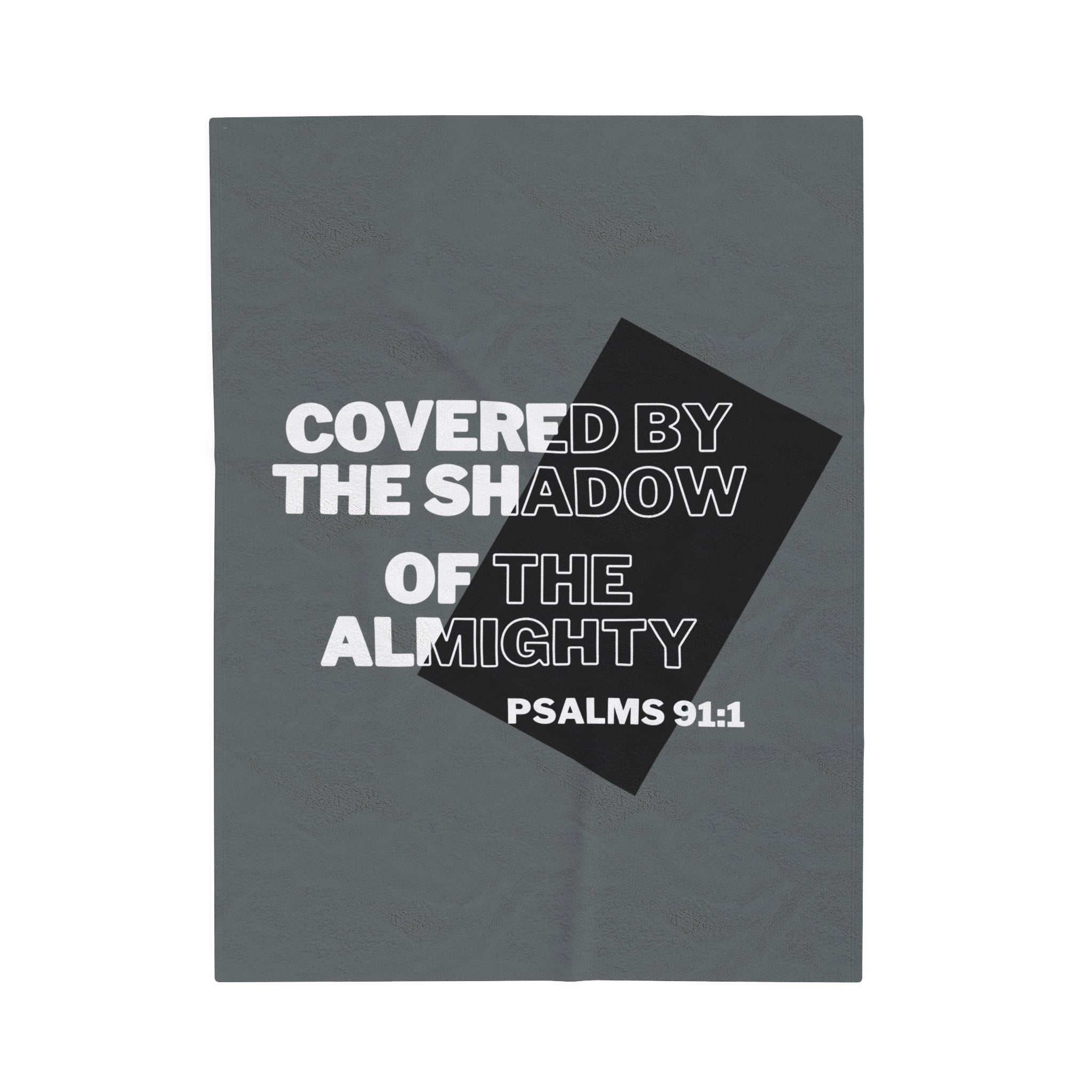 PSALMS 91:1 Velveteen Plush Blanket - Rose Indigo Designs LLC