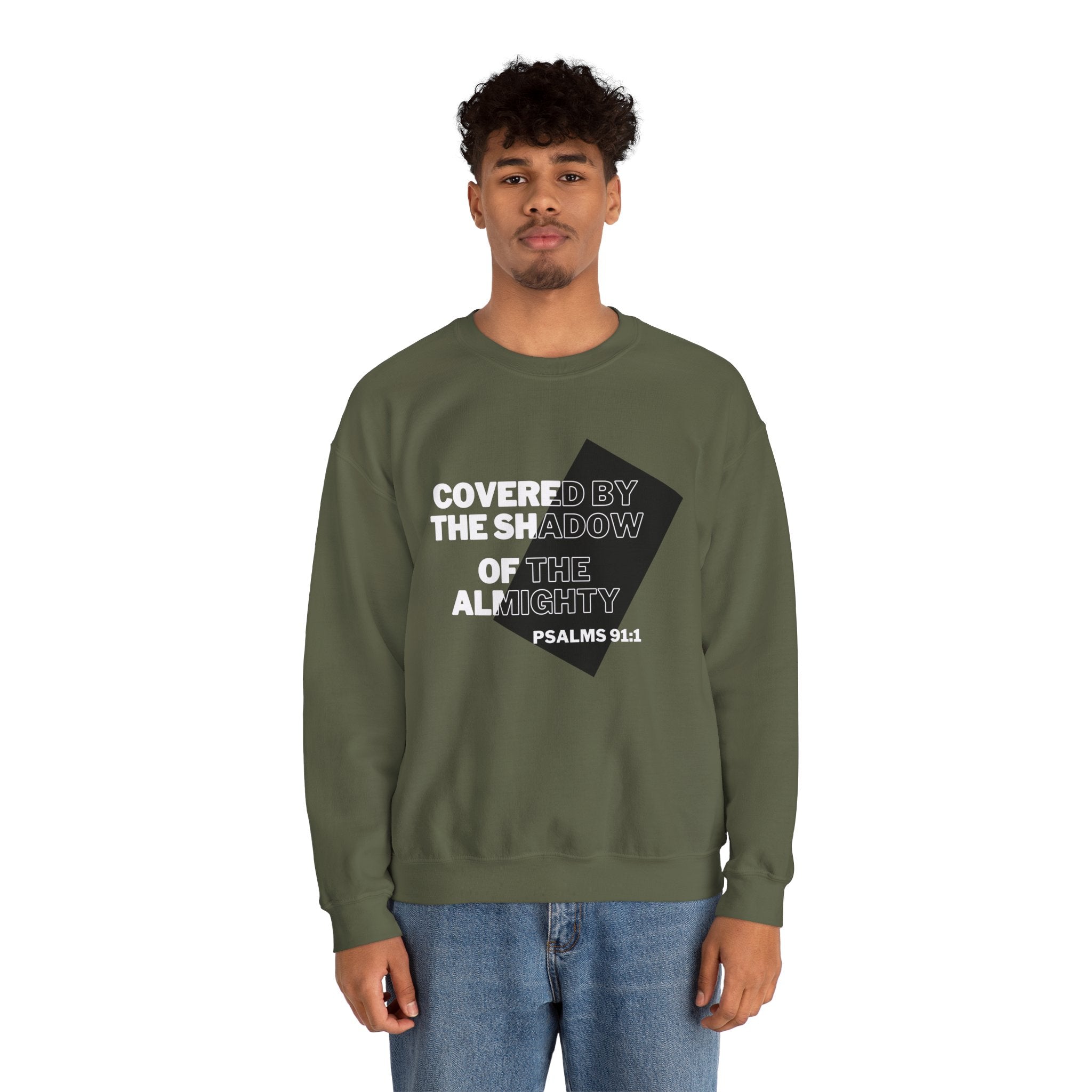 PSALMS 91:1 Unisex Heavy Blend™ Crewneck Sweatshirt