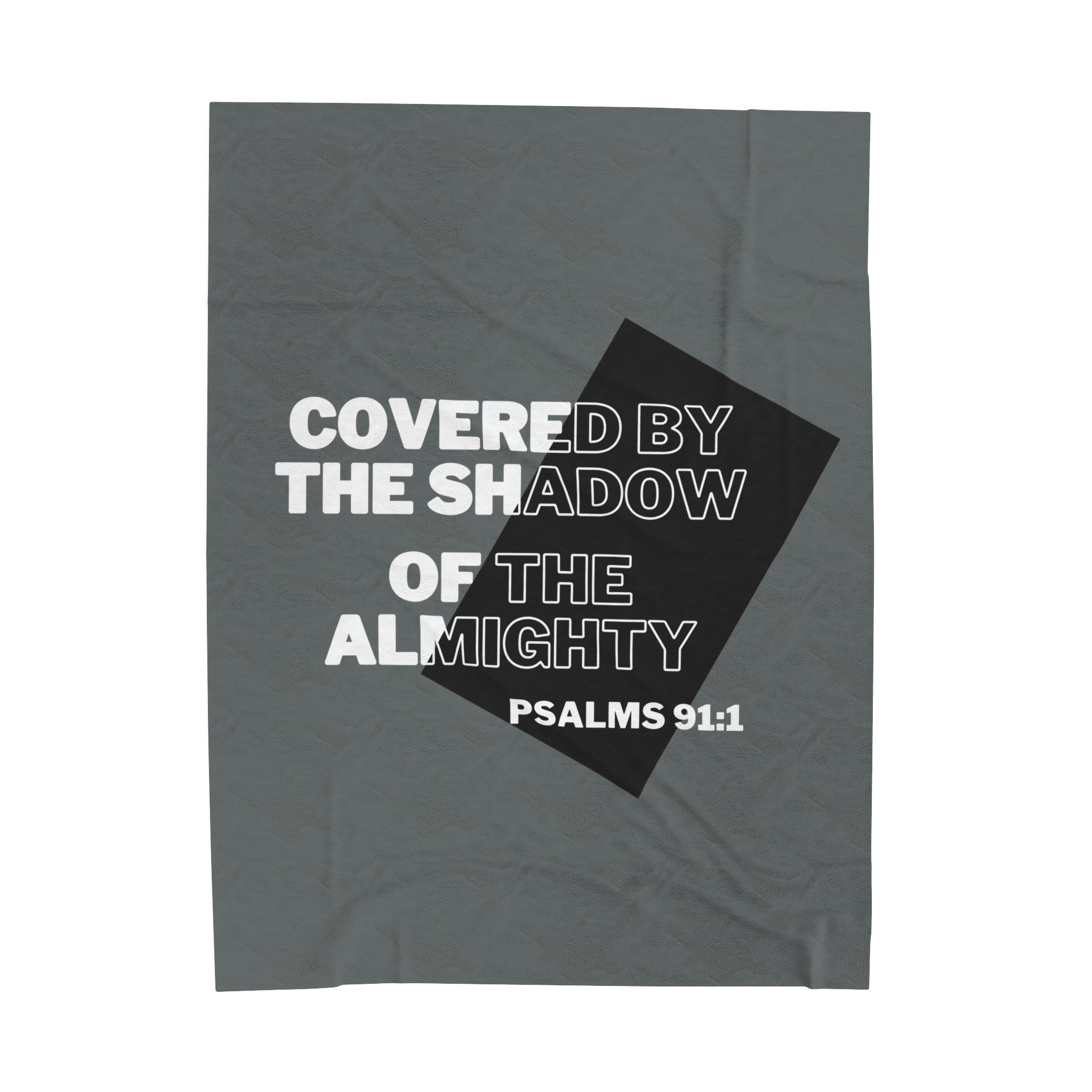 PSALMS 91:1 Velveteen Plush Blanket - Rose Indigo Designs LLC