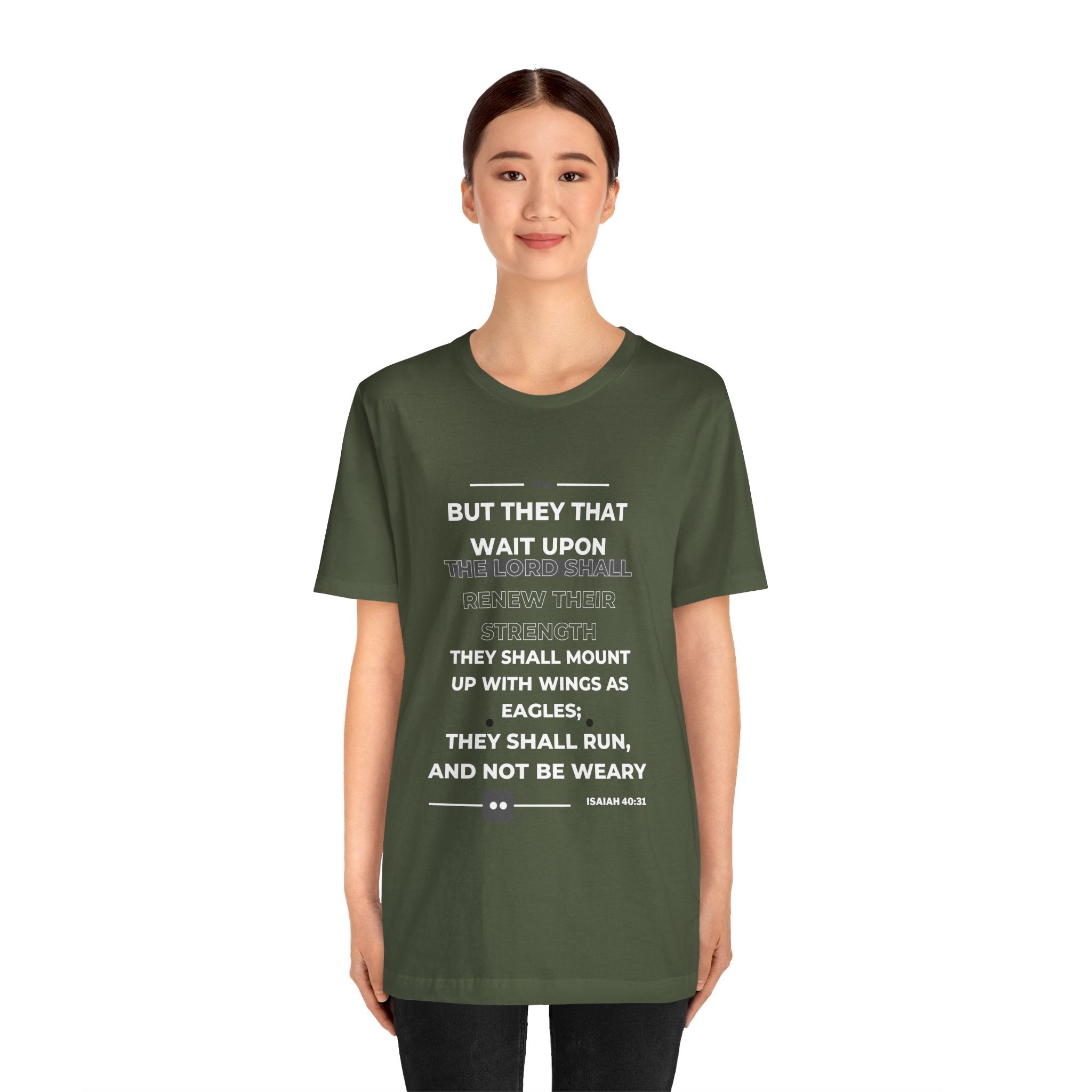 ISAIAH 40:31 Unisex Jersey Short Sleeve Tee - Rose Indigo Designs LLC