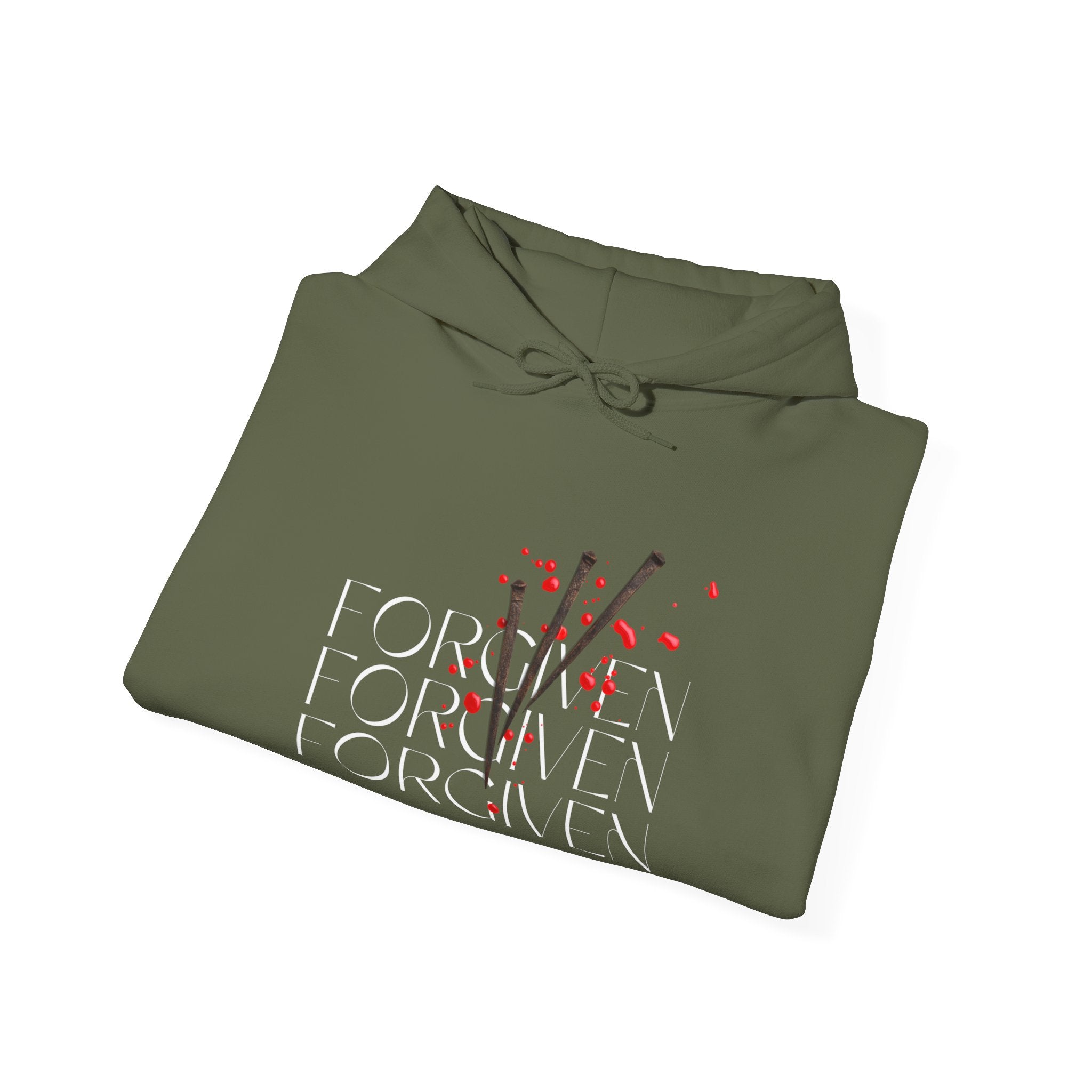 Forgiven Unisex Heavy Blend™ Hooded Sweatshirt - Rose Indigo Designs LLC