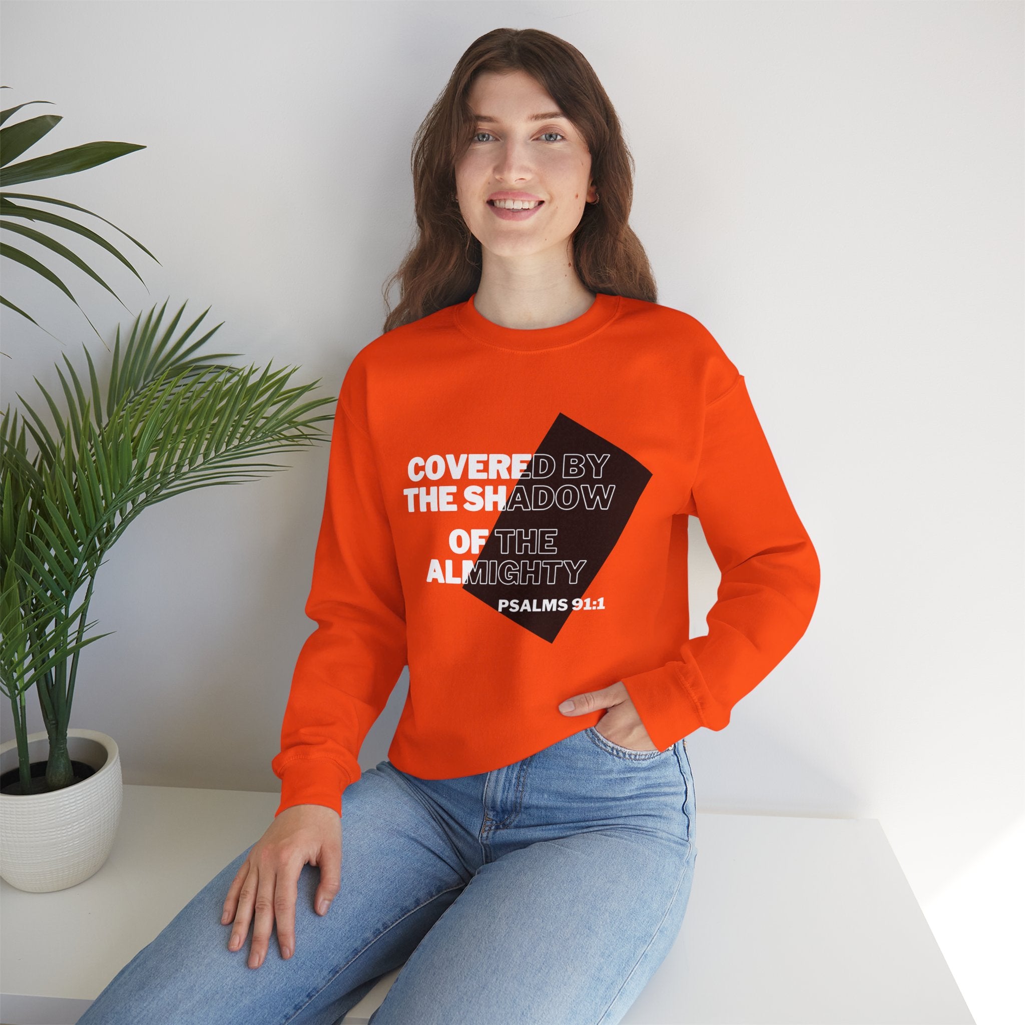 PSALMS 91:1 Unisex Heavy Blend™ Crewneck Sweatshirt