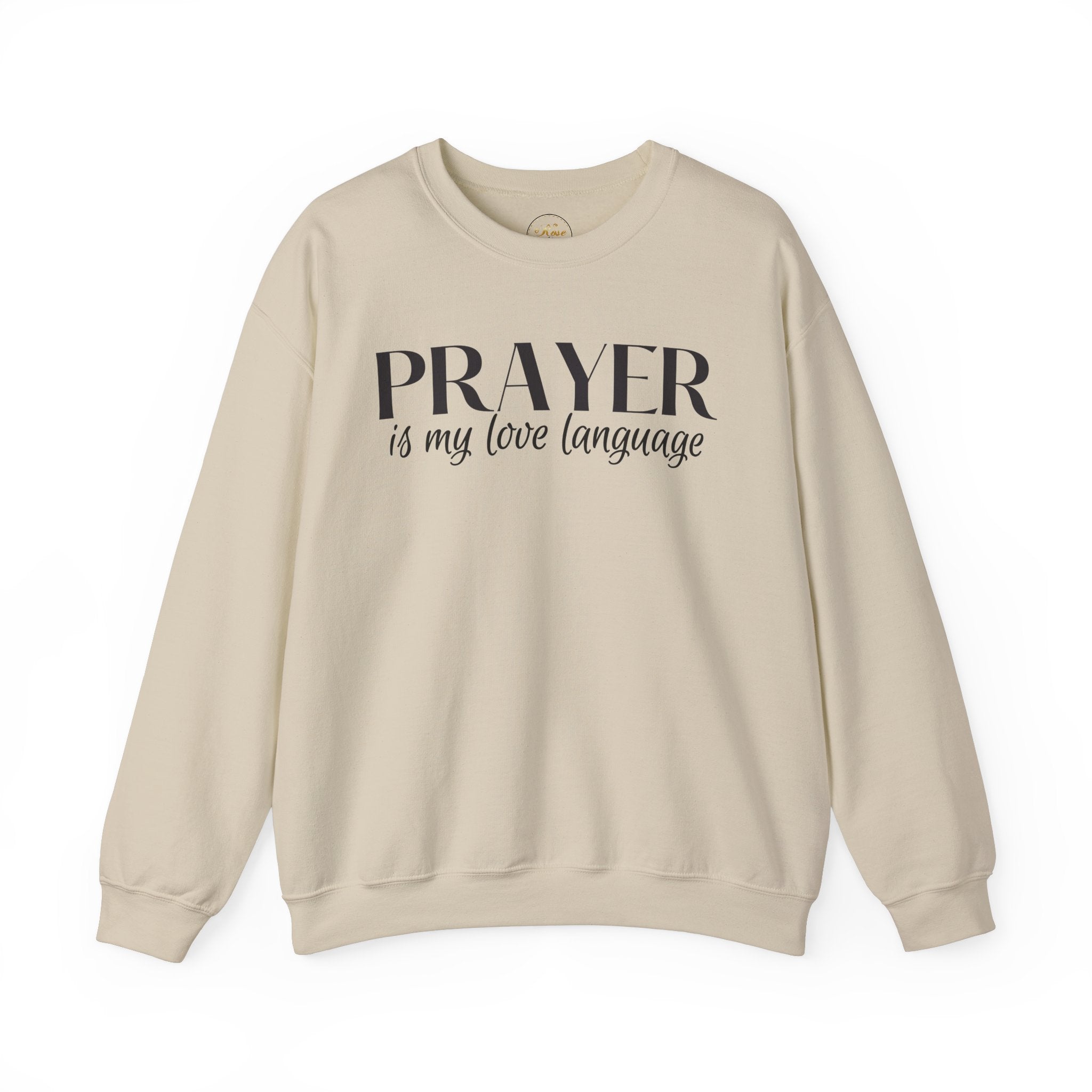 Prayer is my love language Unisex Heavy Blend™ Crewneck Sweatshirt