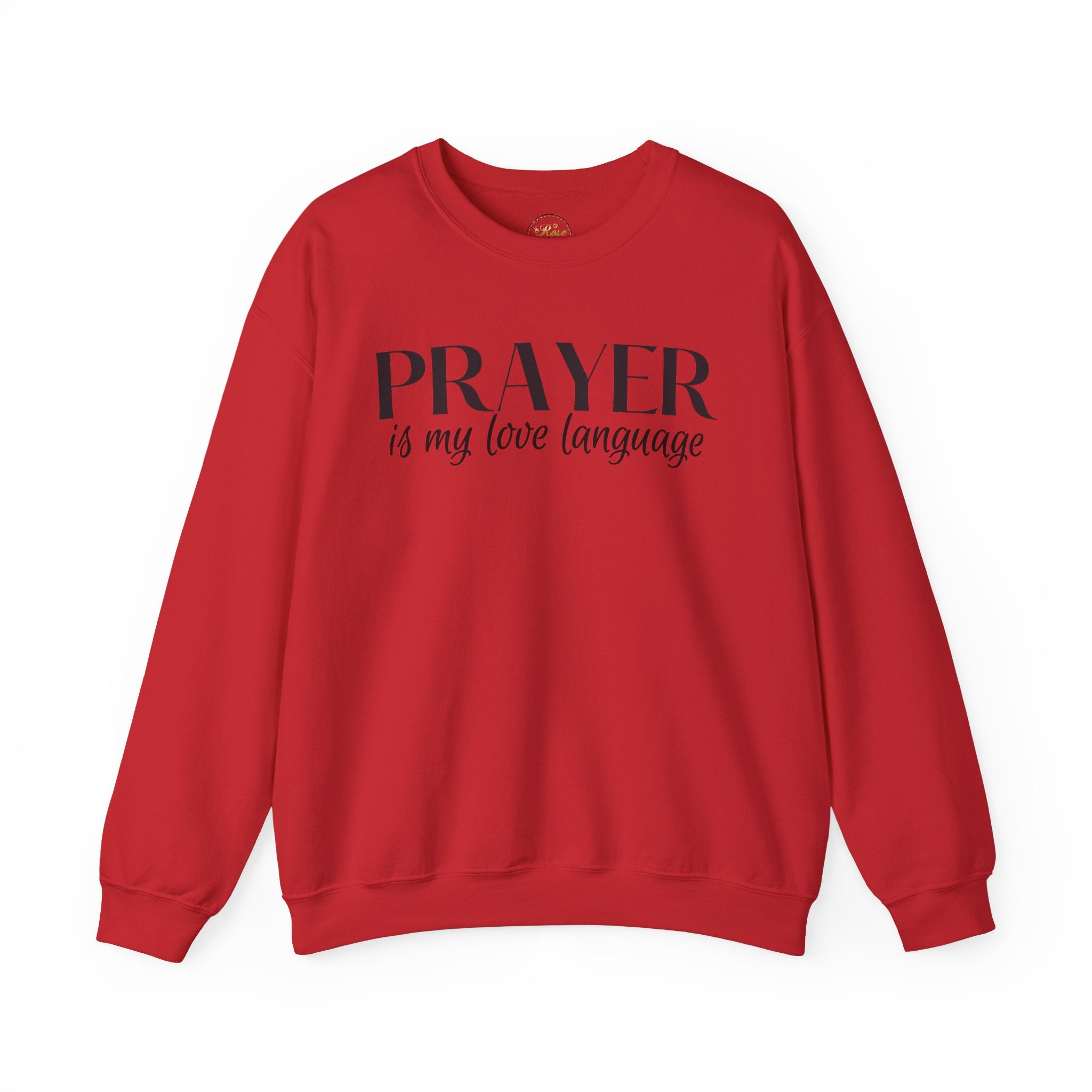 Prayer is my love language Unisex Heavy Blend™ Crewneck Sweatshirt