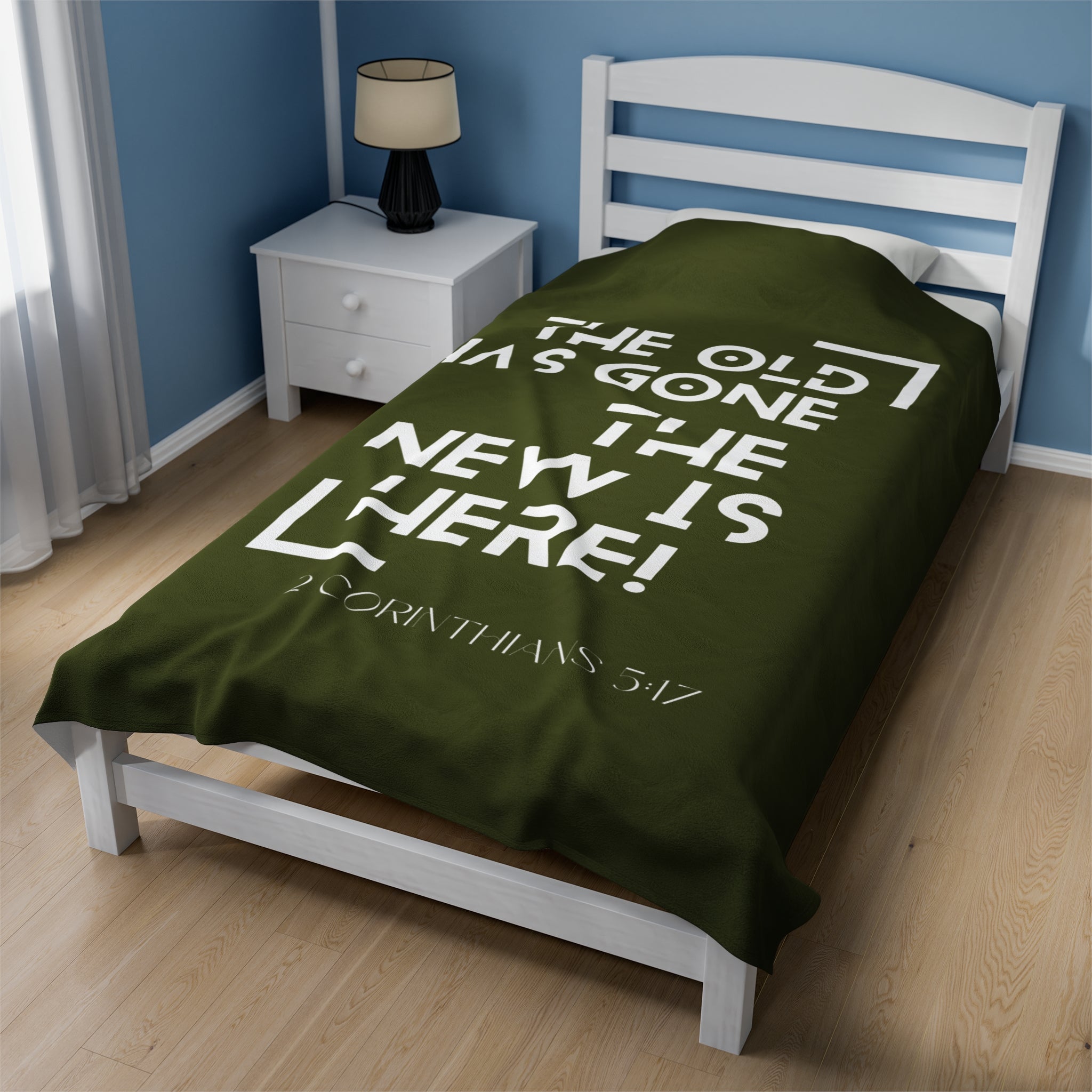 2 CORINTHIANS 5:17 Velveteen Plush Blanket