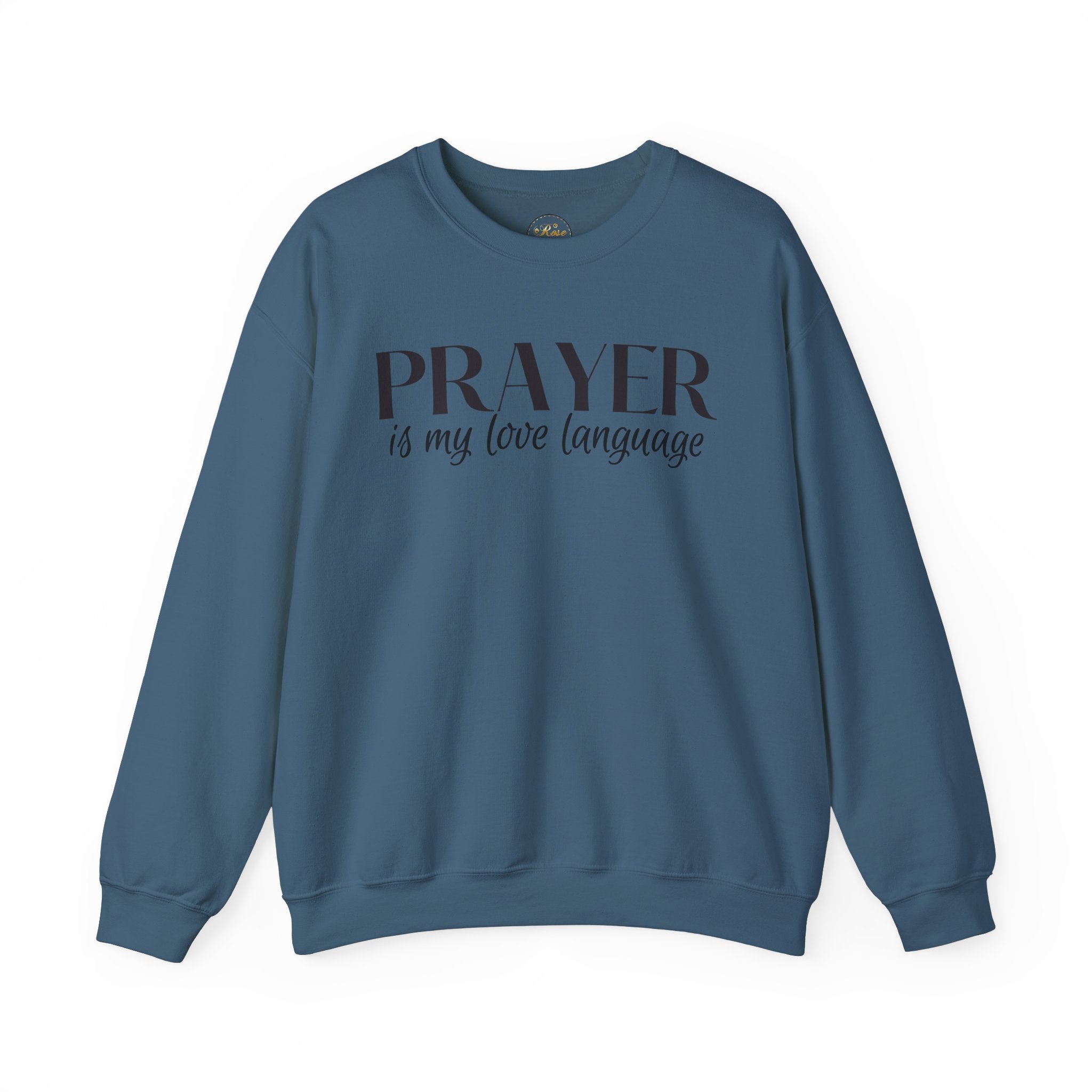 Prayer is my love language Unisex Heavy Blend™ Crewneck Sweatshirt