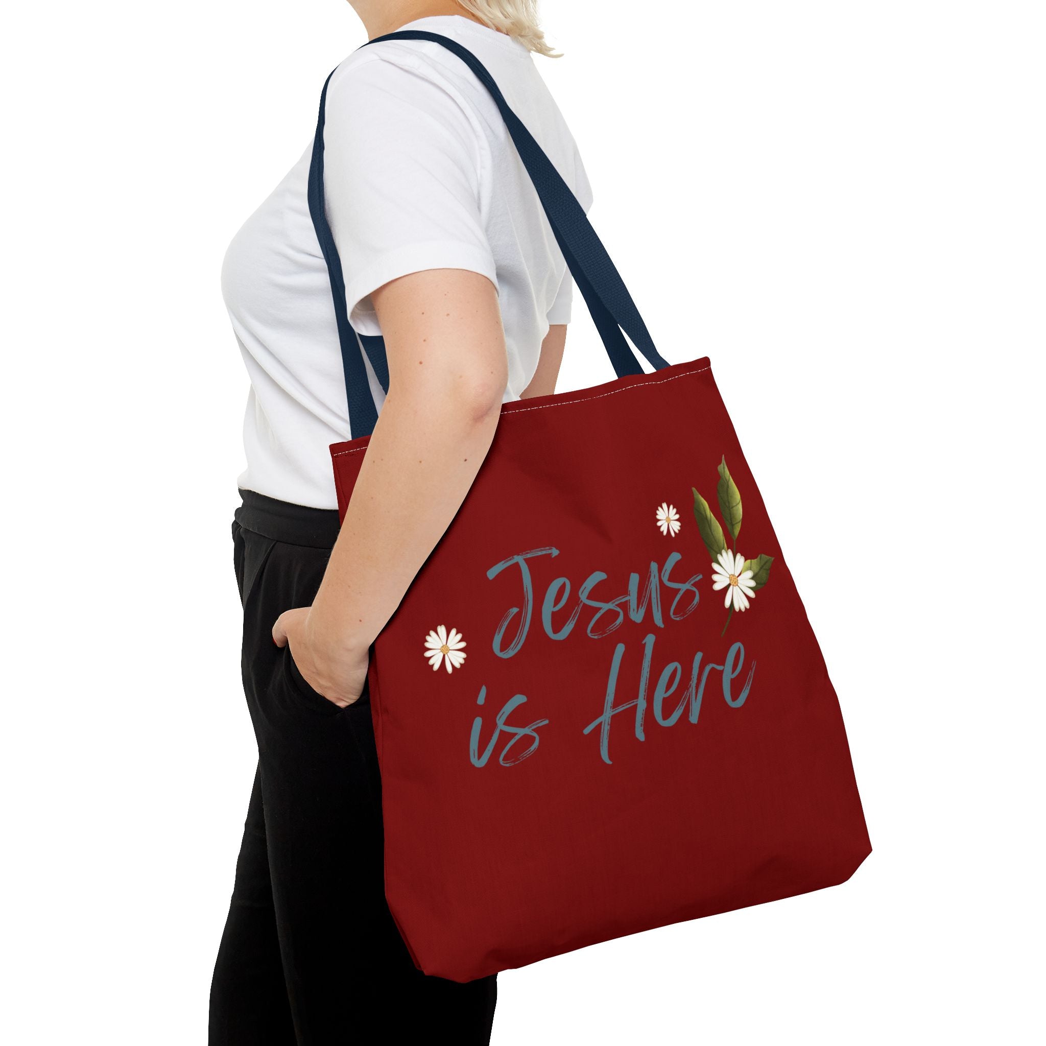 Jesus is Here Tote Bag