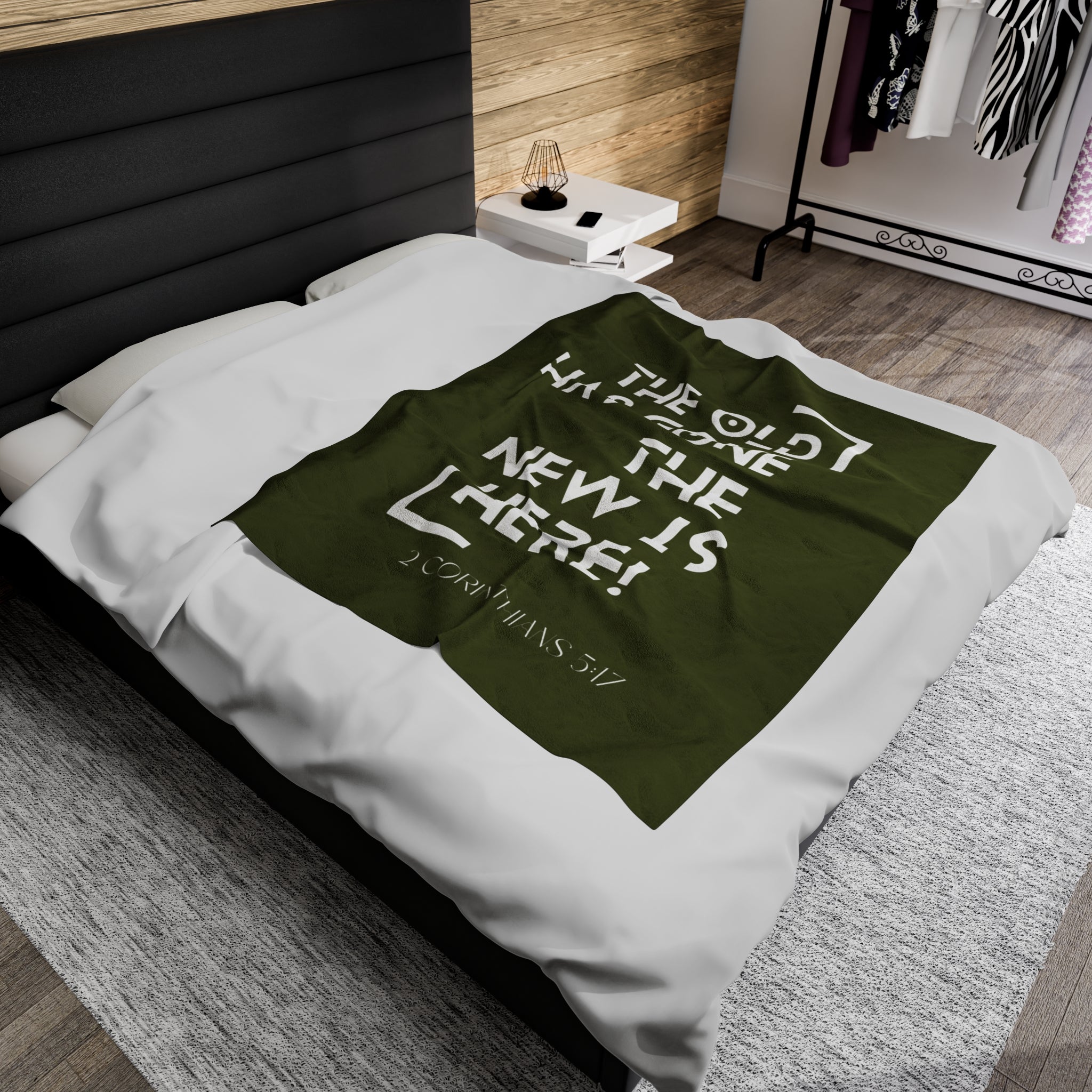 2 CORINTHIANS 5:17 Velveteen Plush Blanket