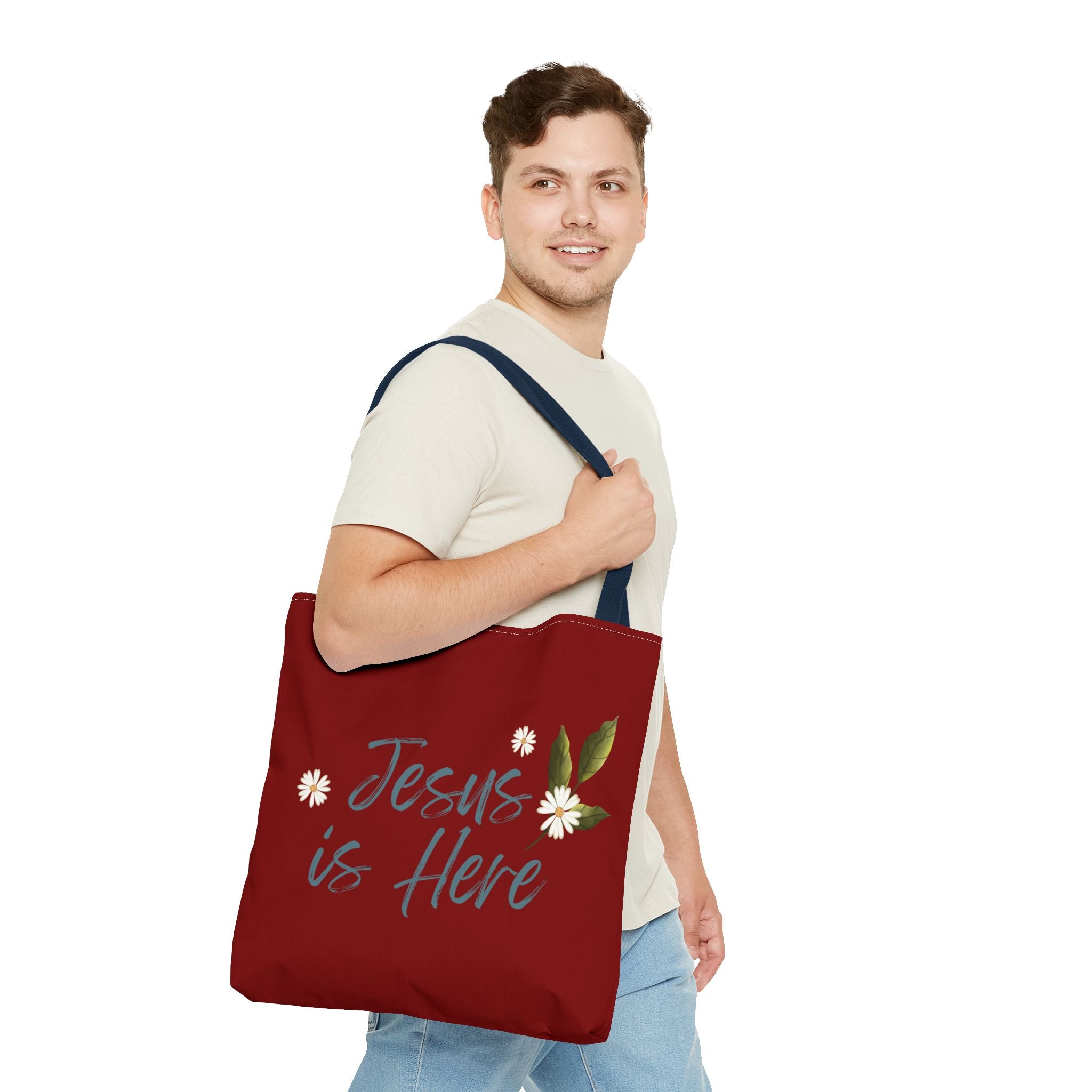 Jesus is Here Tote Bag