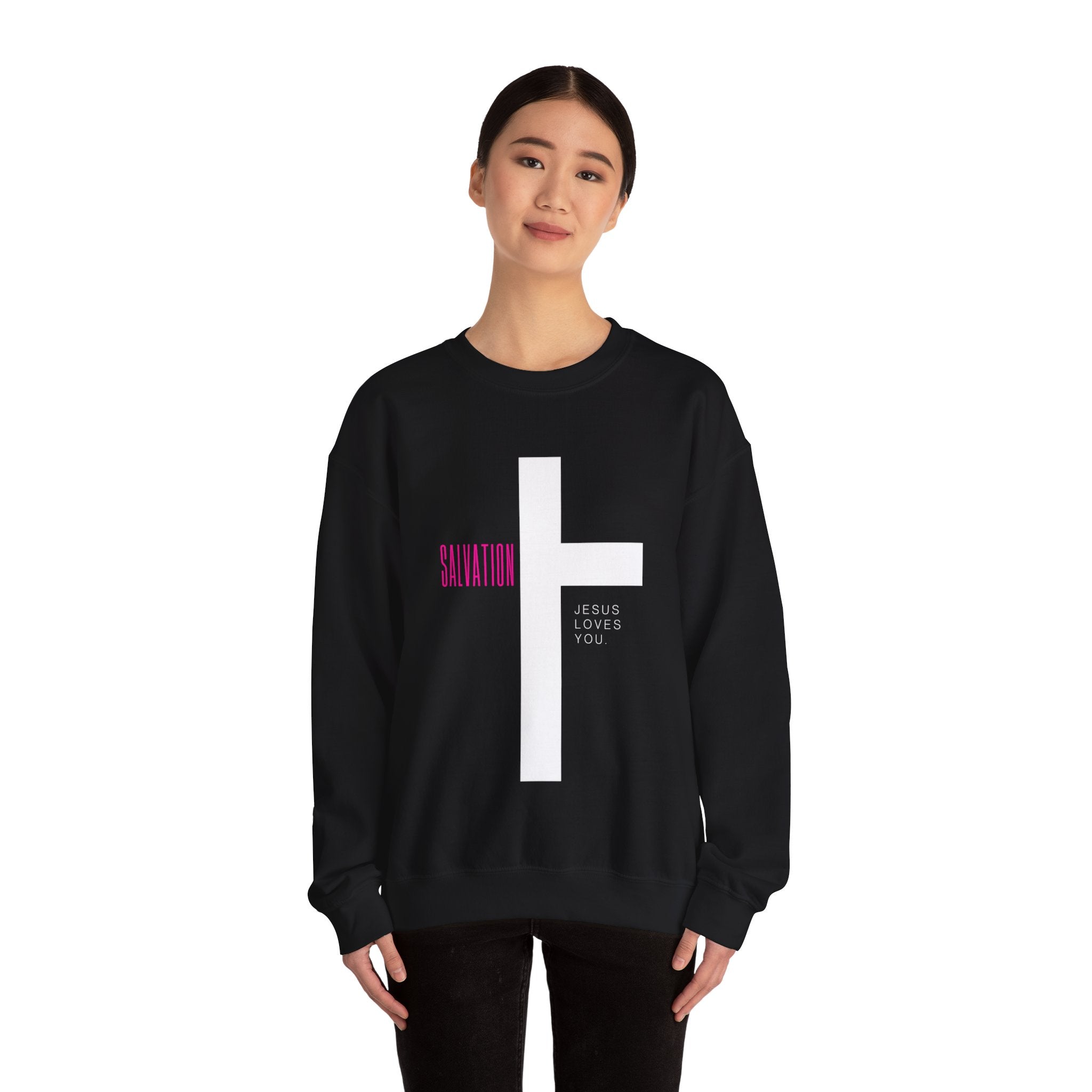 Jesus Loves You Unisex Heavy Blend™ Crewneck Sweatshirt