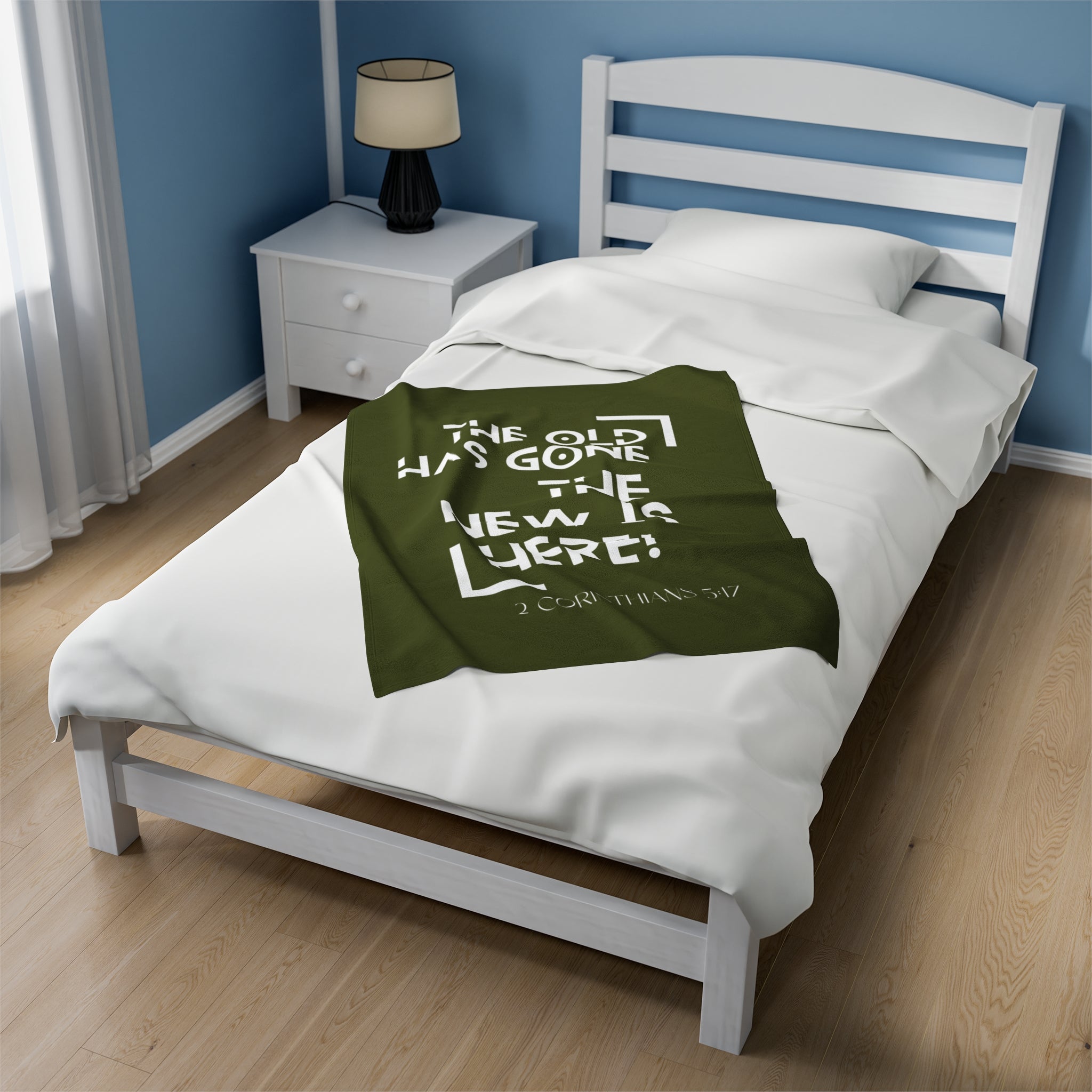 2 CORINTHIANS 5:17 Velveteen Plush Blanket