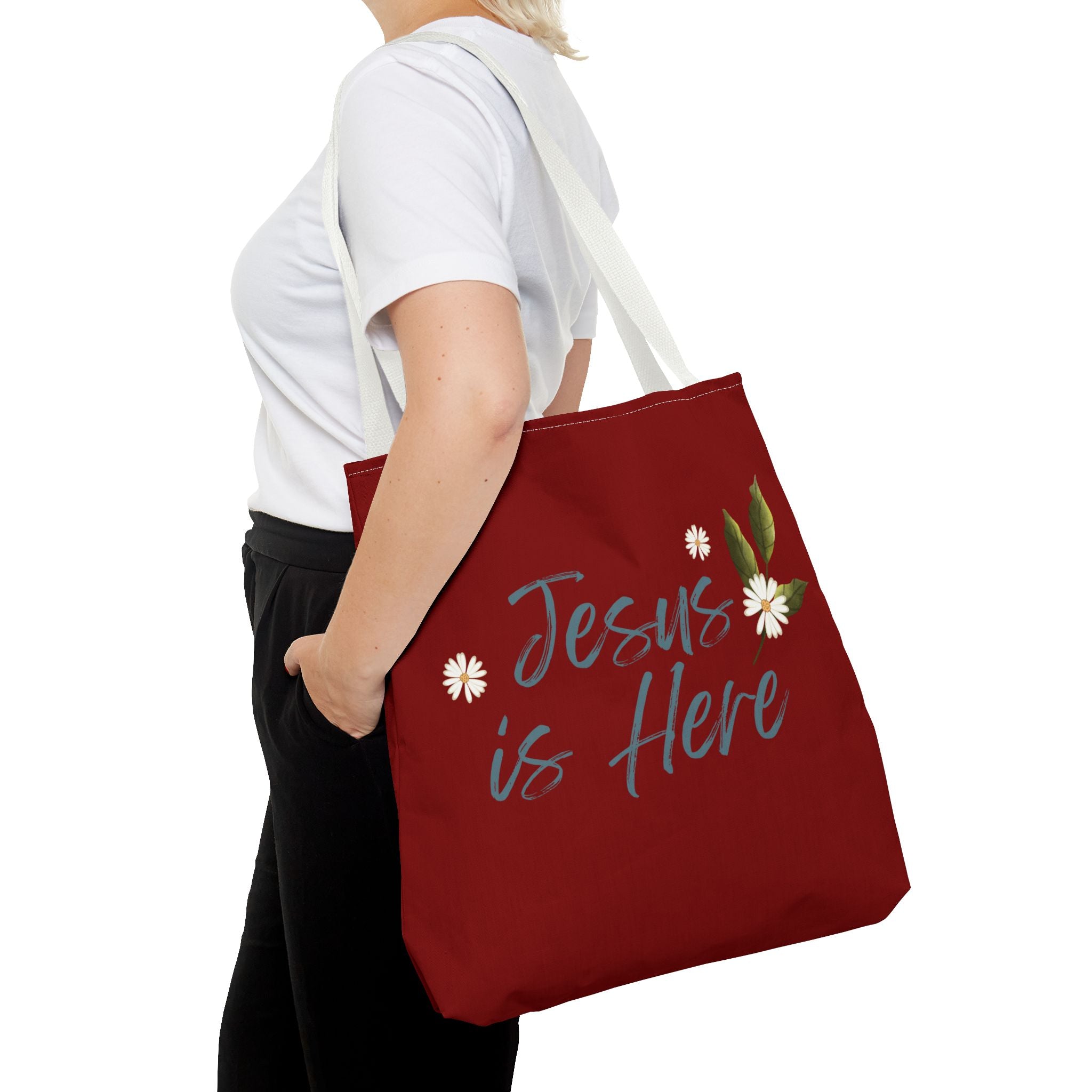 Jesus is Here Tote Bag