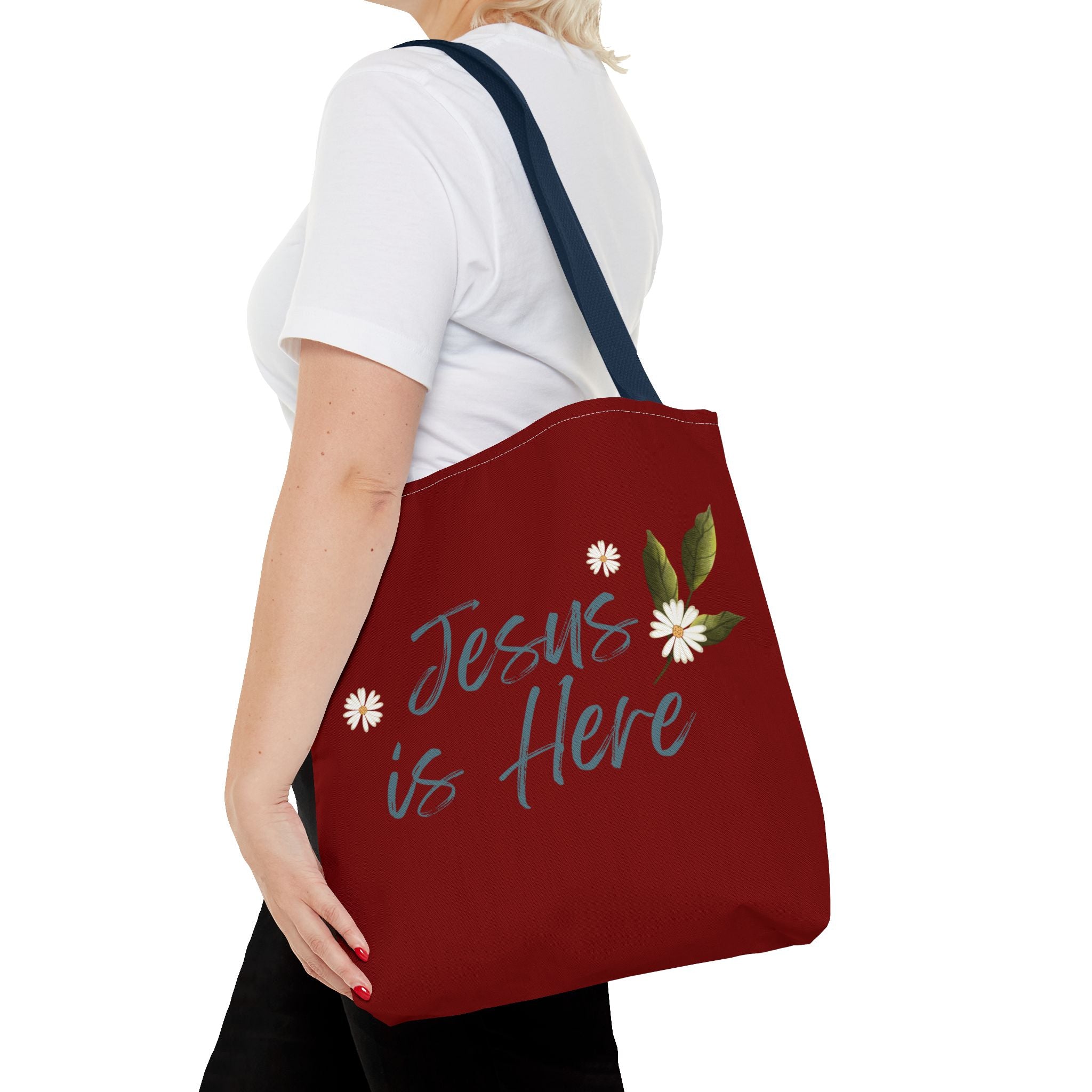 Jesus is Here Tote Bag