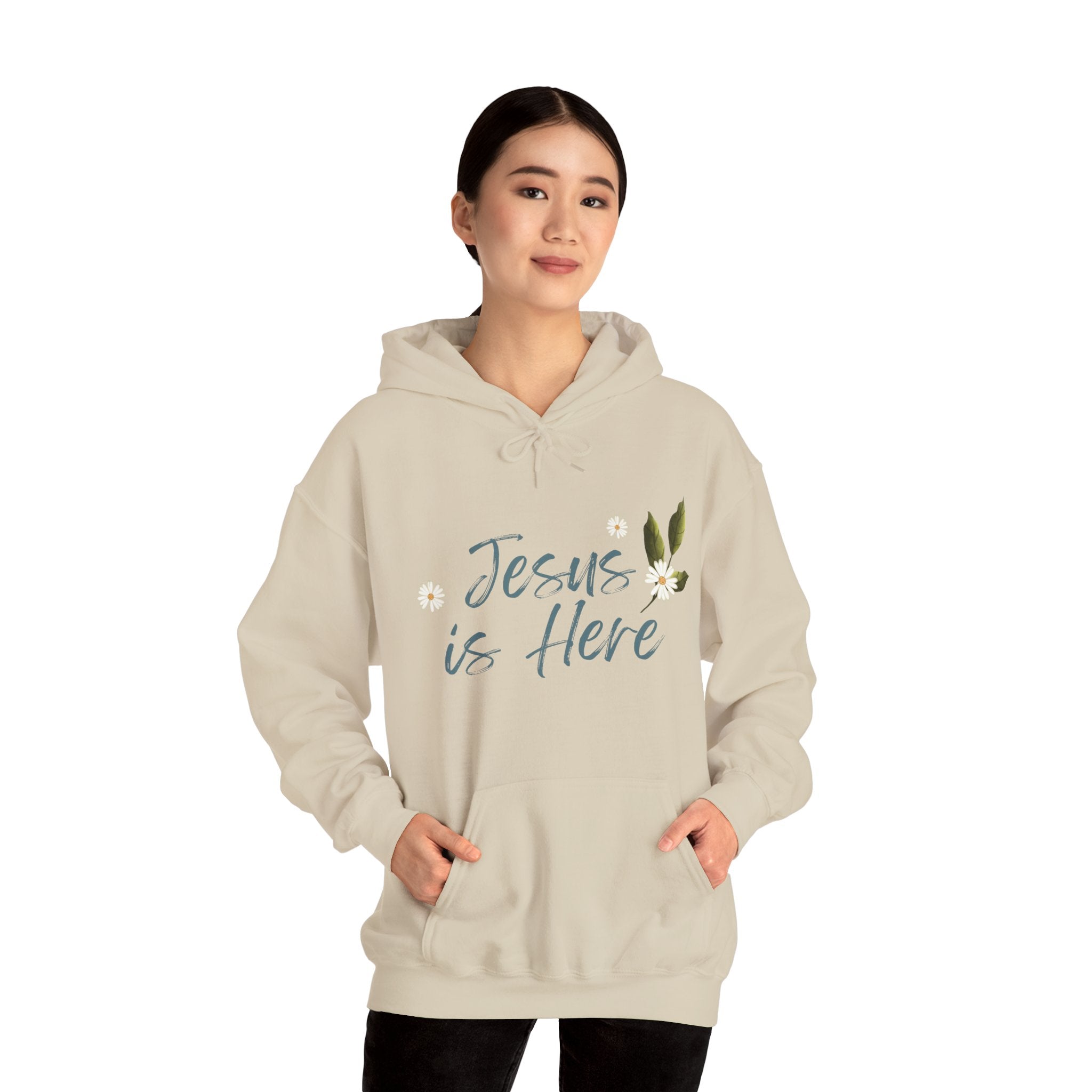 Jesus is Here Unisex Heavy Blend™ Hooded Sweatshirt