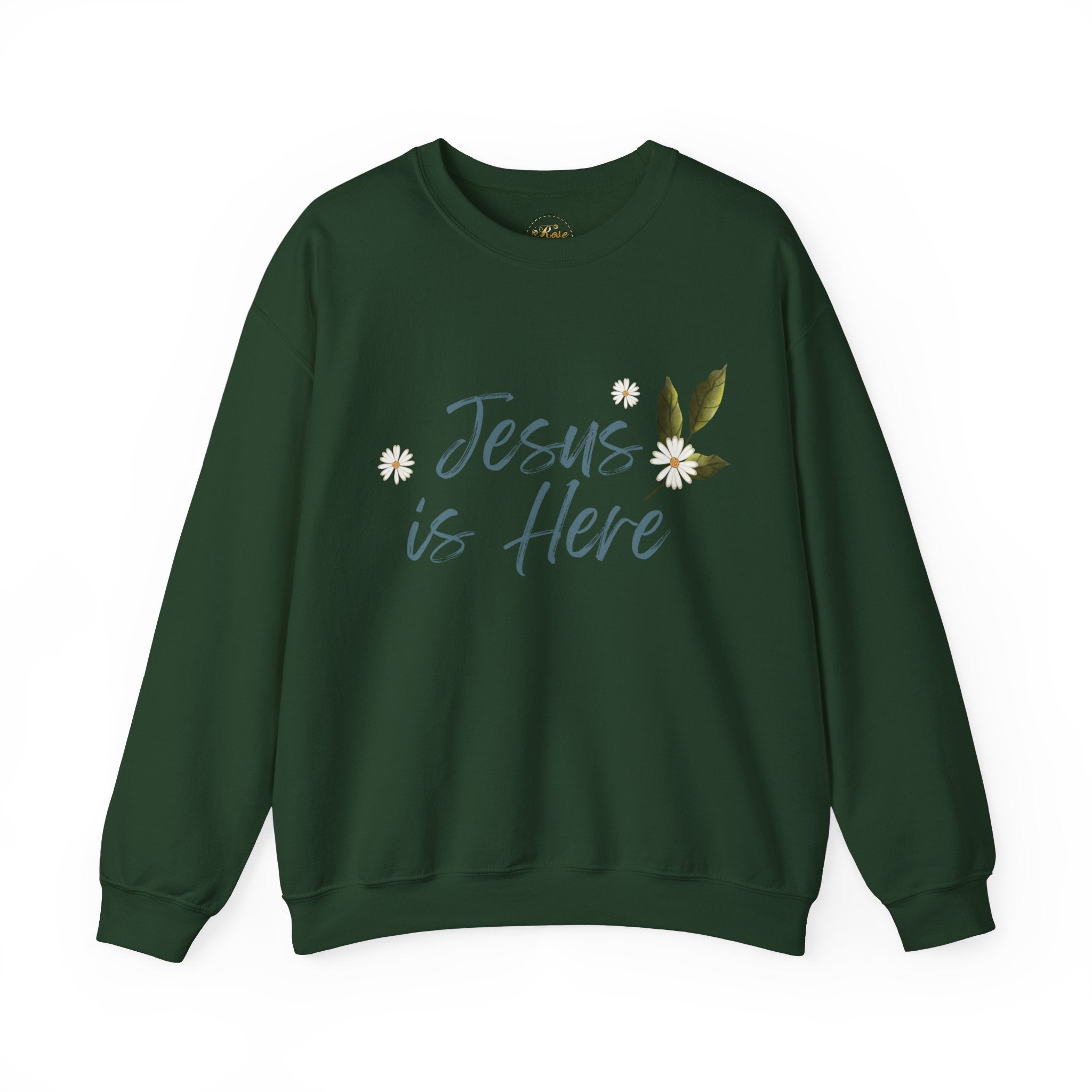 Jesus is Here Unisex Heavy Blend™ Crewneck Sweatshirt