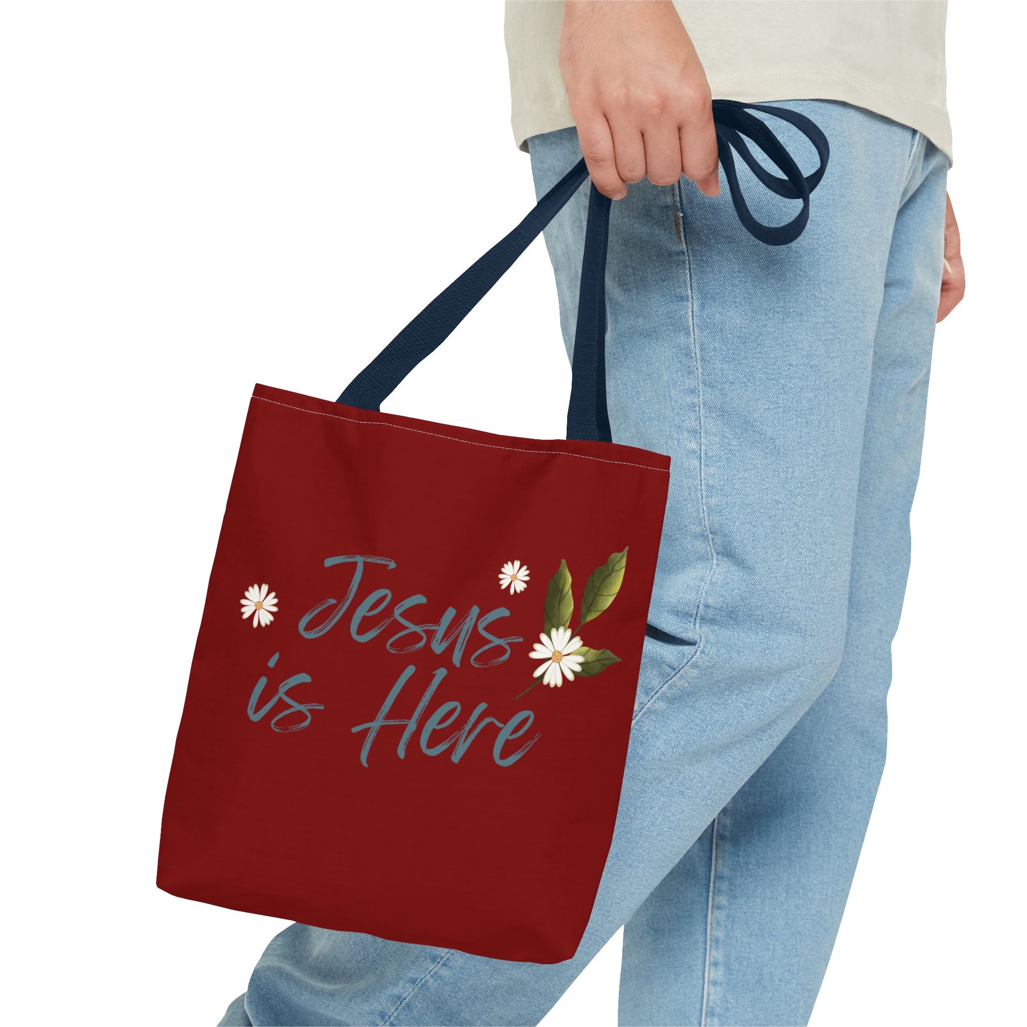 Jesus is Here Tote Bag