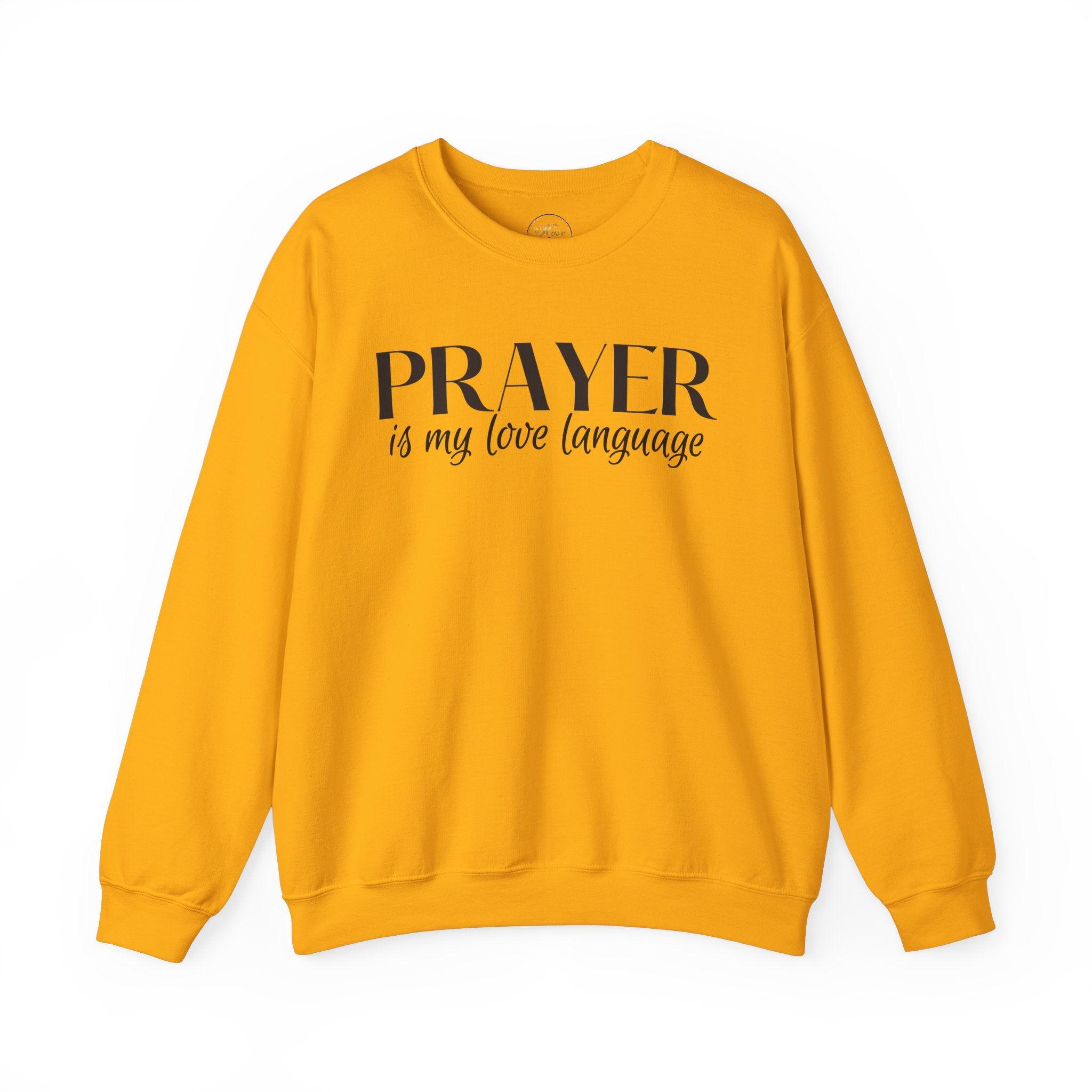 Prayer is my love language Unisex Heavy Blend™ Crewneck Sweatshirt