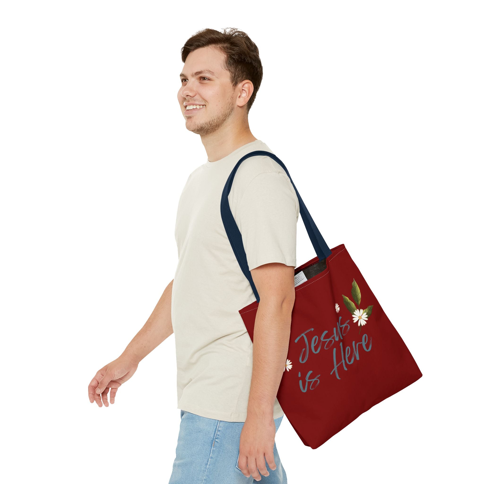 Jesus is Here Tote Bag