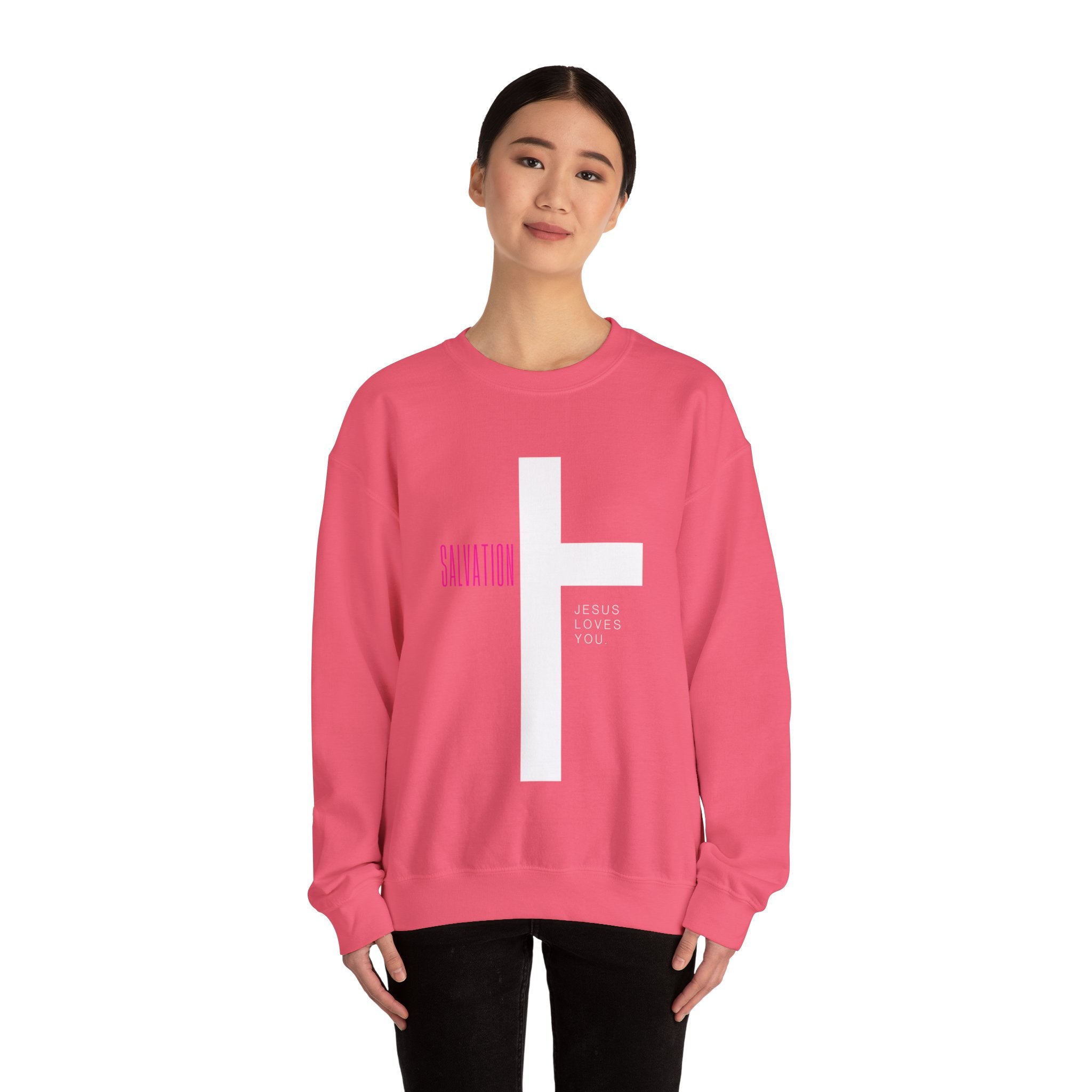 Jesus Loves You Unisex Heavy Blend™ Crewneck Sweatshirt