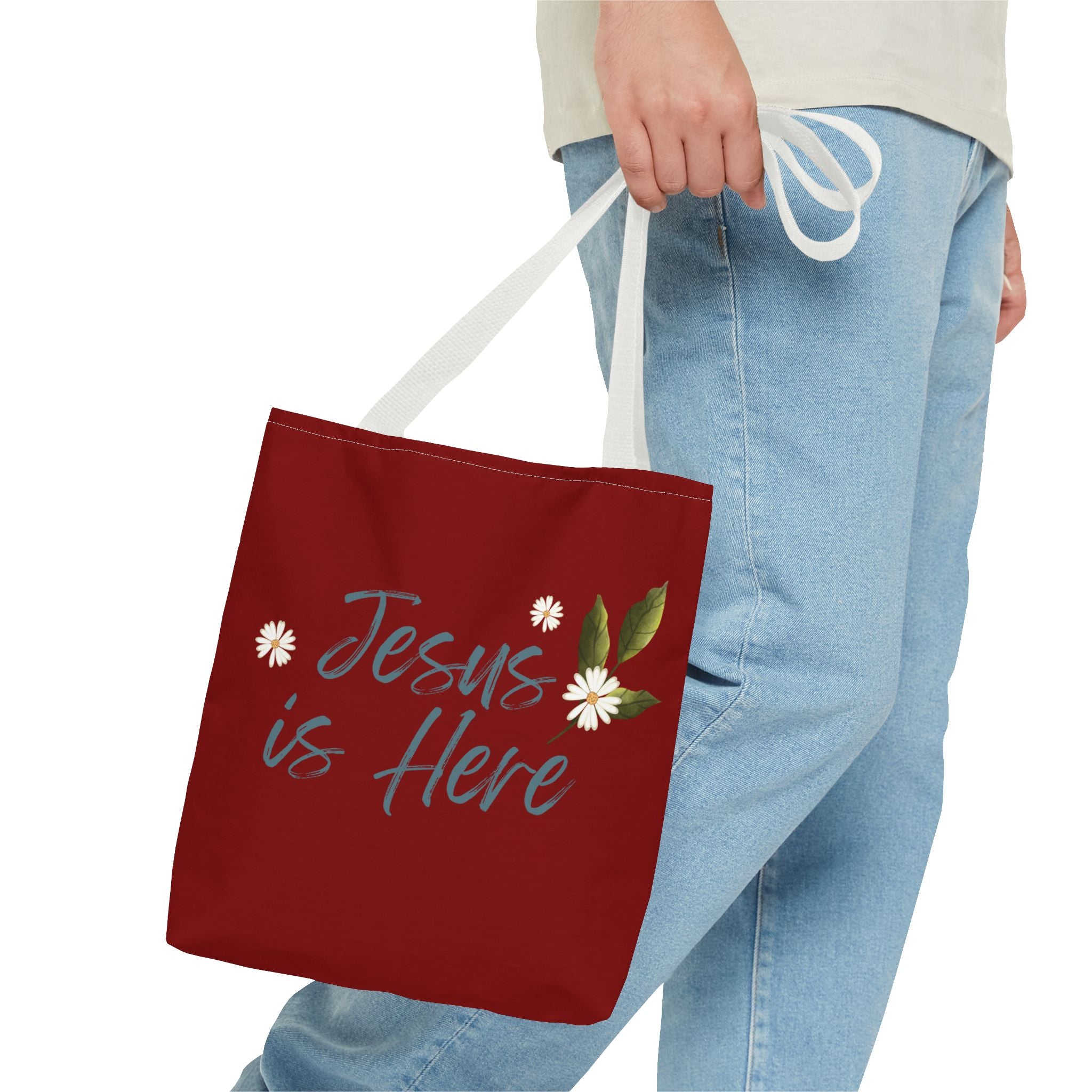 Jesus is Here Tote Bag