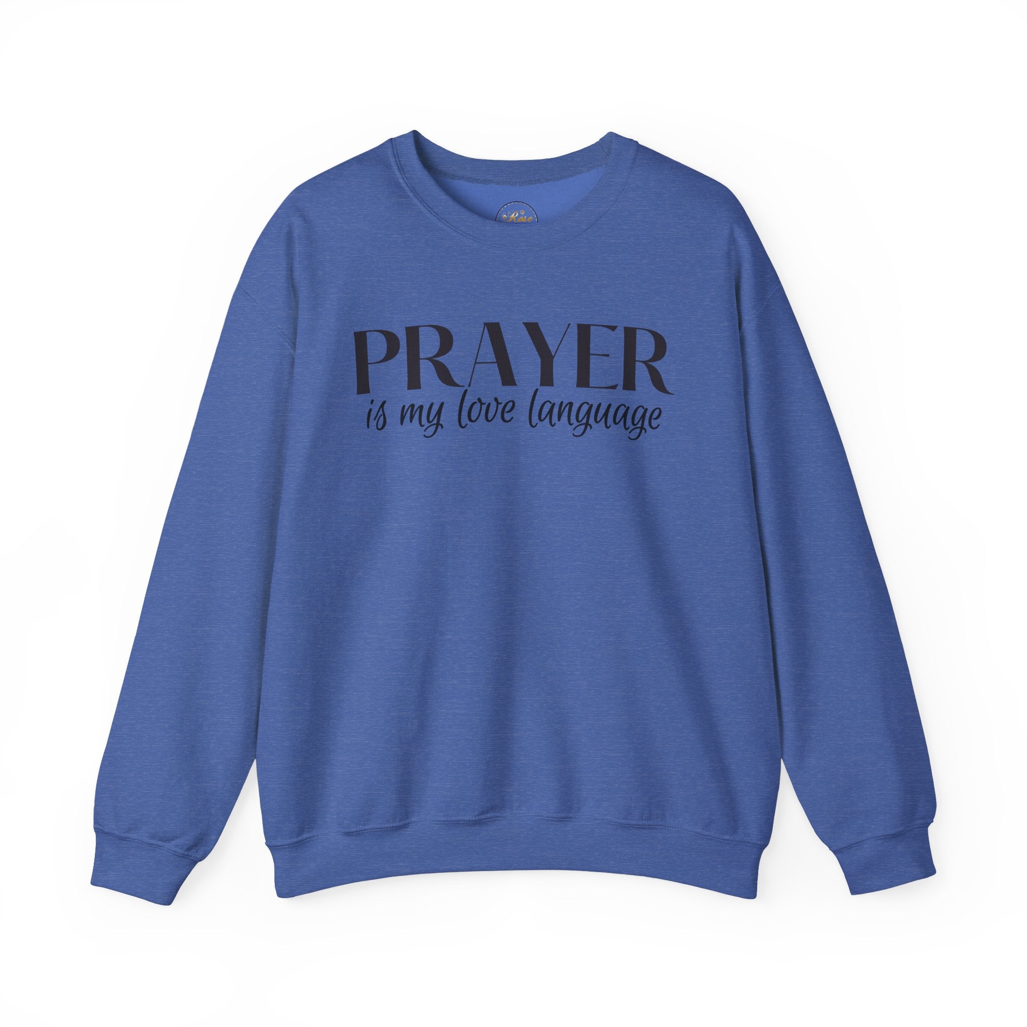 Prayer is my love language Unisex Heavy Blend™ Crewneck Sweatshirt