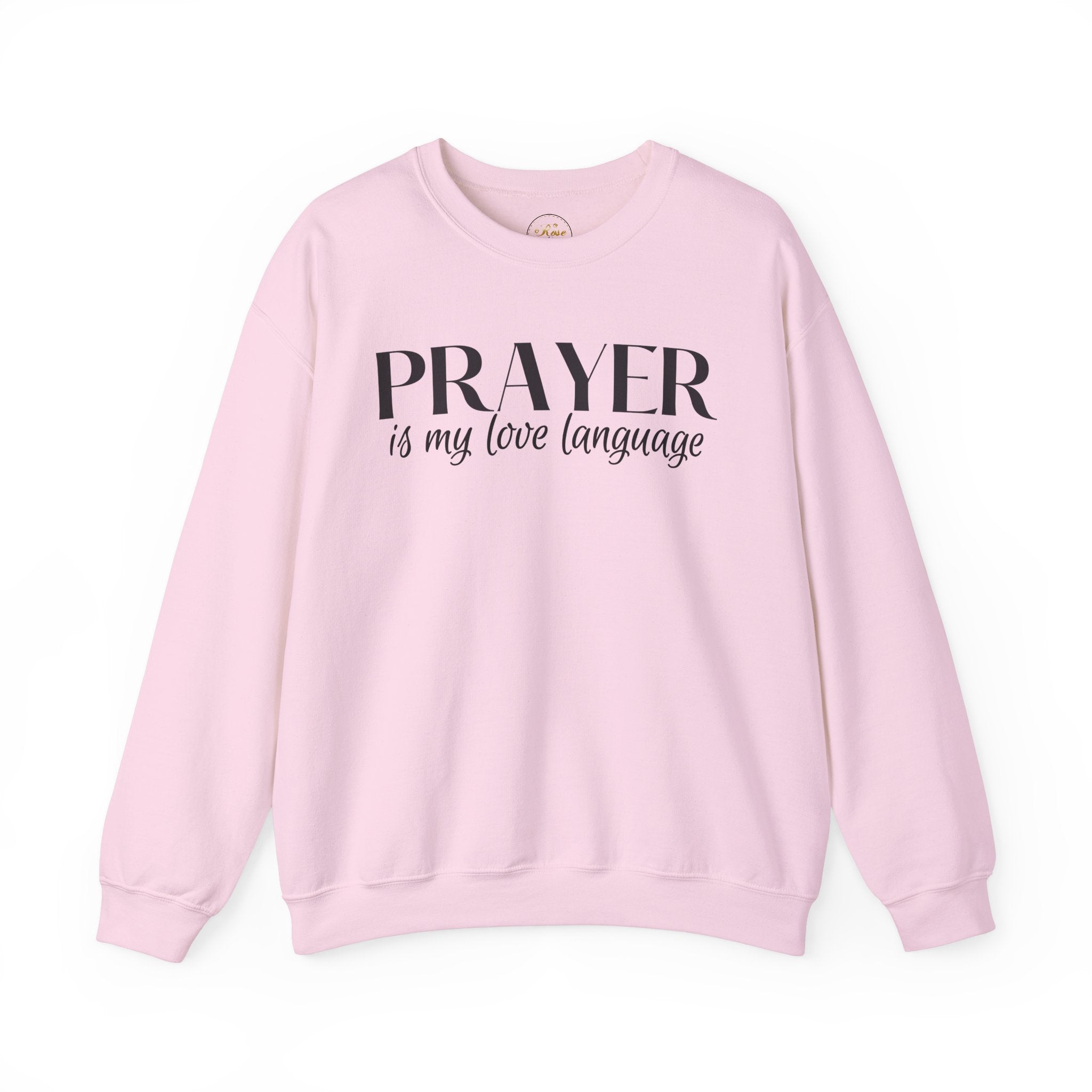 Prayer is my love language Unisex Heavy Blend™ Crewneck Sweatshirt