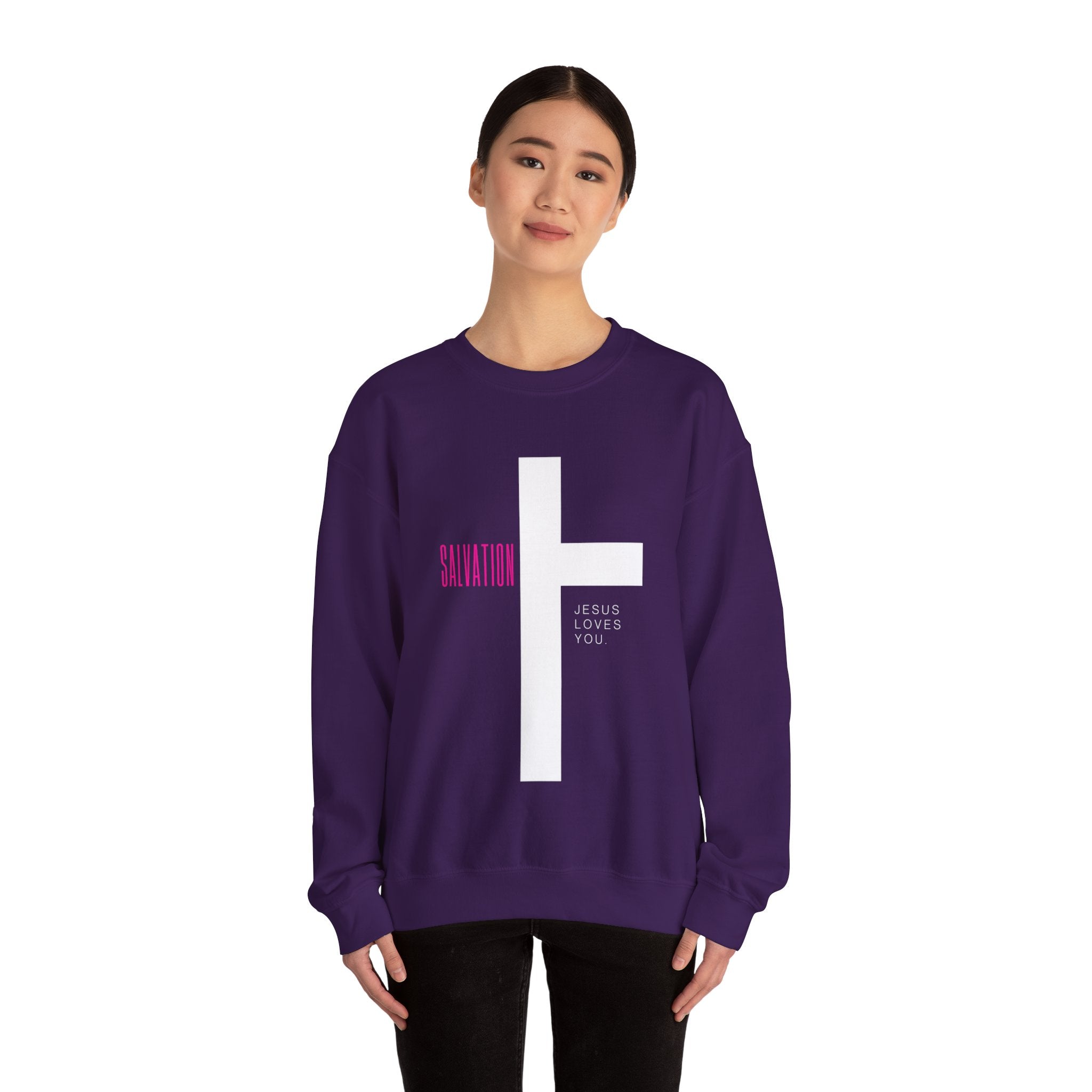 Jesus Loves You Unisex Heavy Blend™ Crewneck Sweatshirt