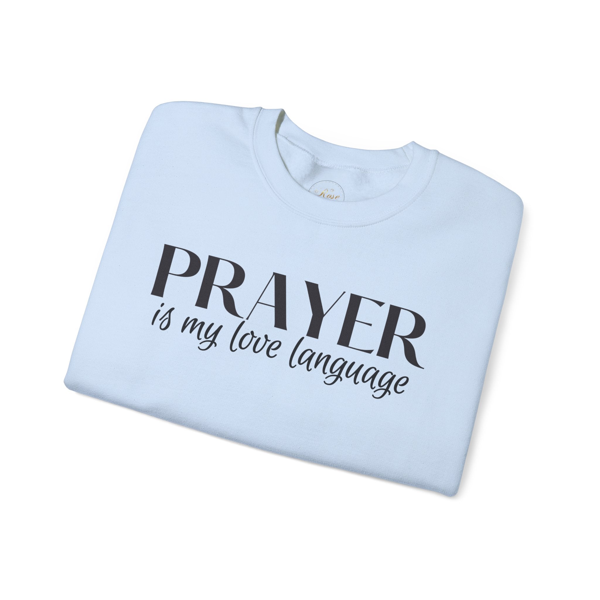 Prayer is my love language Unisex Heavy Blend™ Crewneck Sweatshirt