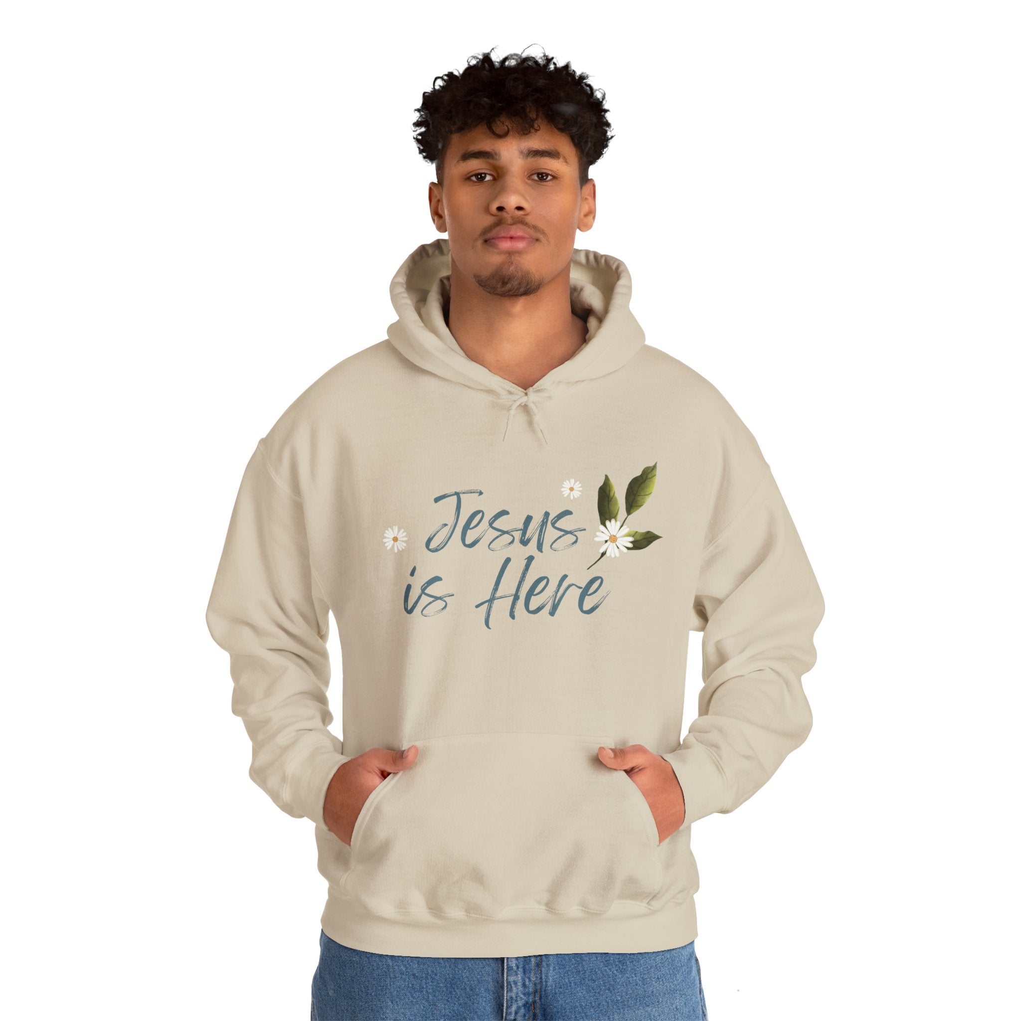 Jesus is Here Unisex Heavy Blend™ Hooded Sweatshirt