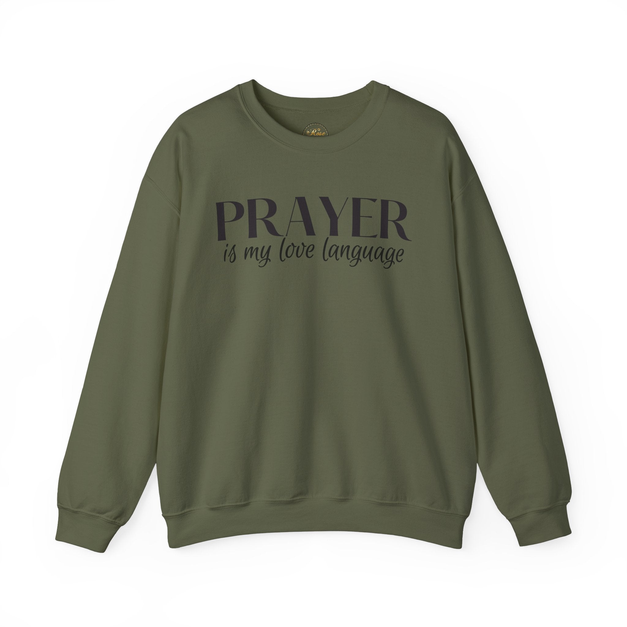 Prayer is my love language Unisex Heavy Blend™ Crewneck Sweatshirt