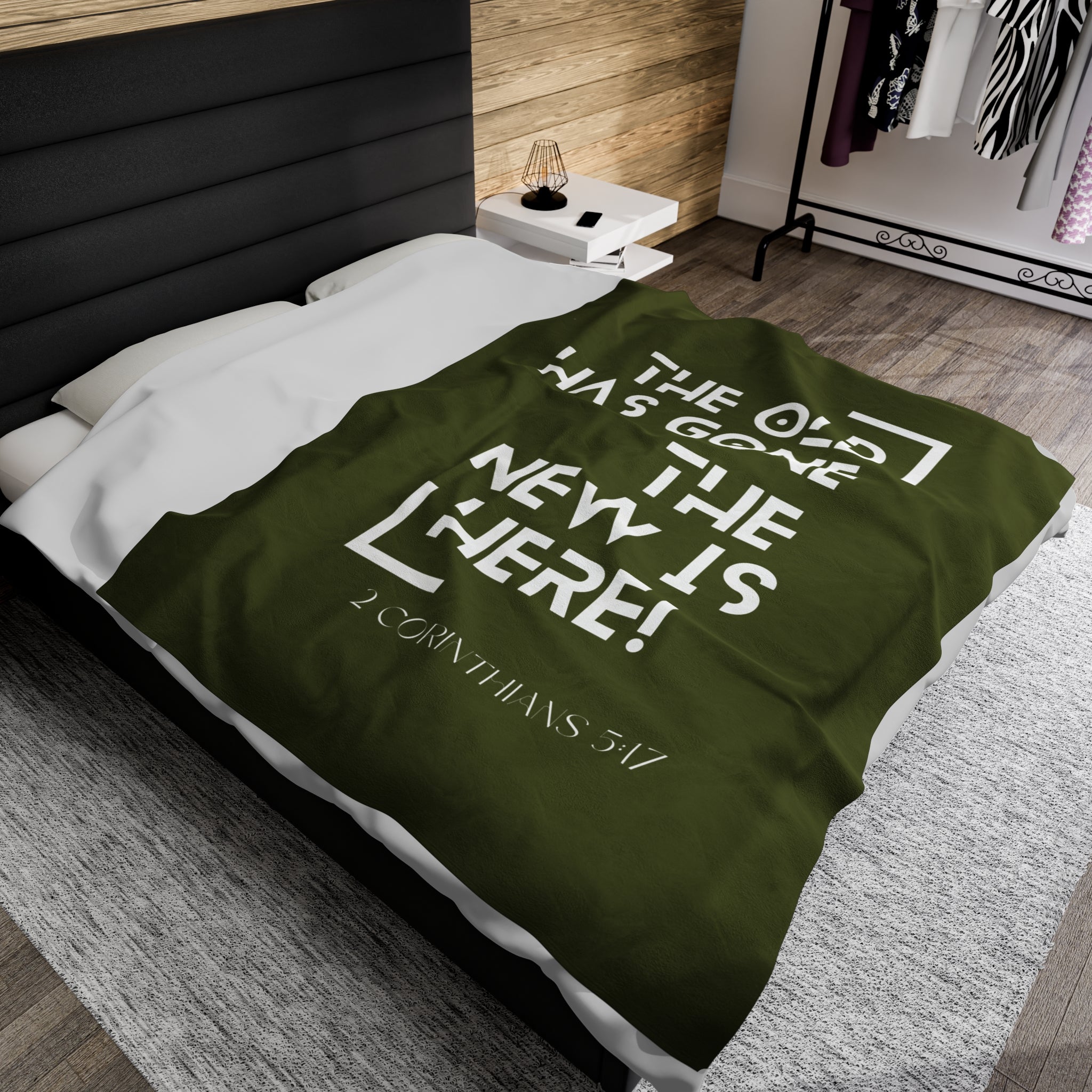 2 CORINTHIANS 5:17 Velveteen Plush Blanket