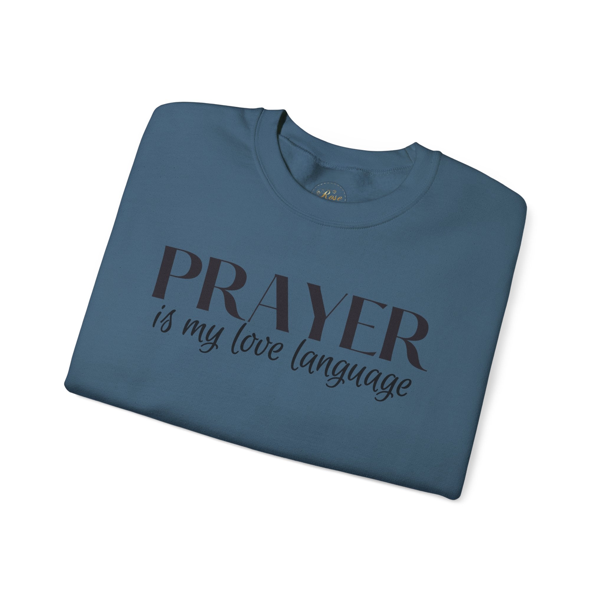 Prayer is my love language Unisex Heavy Blend™ Crewneck Sweatshirt