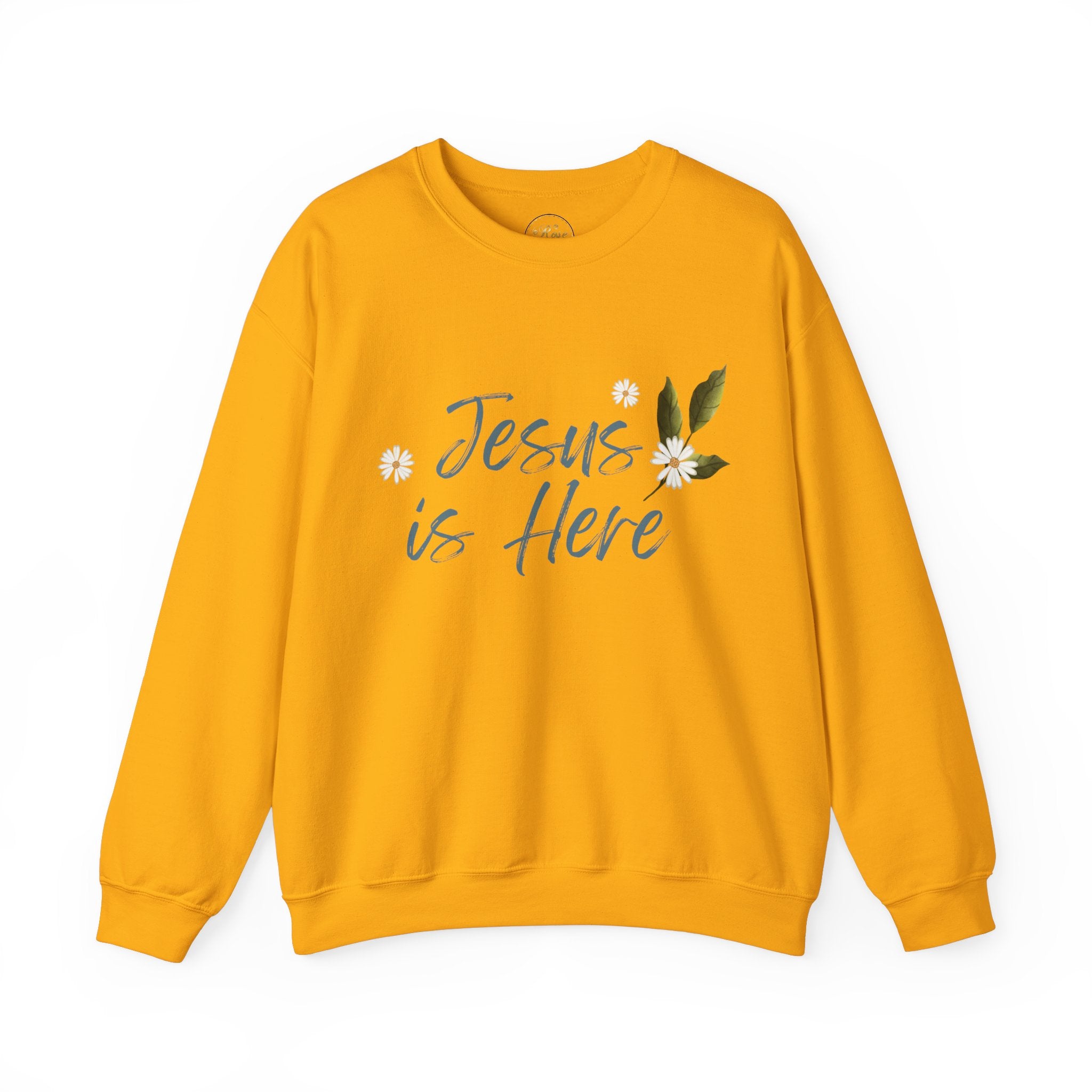 Jesus is Here Unisex Heavy Blend™ Crewneck Sweatshirt