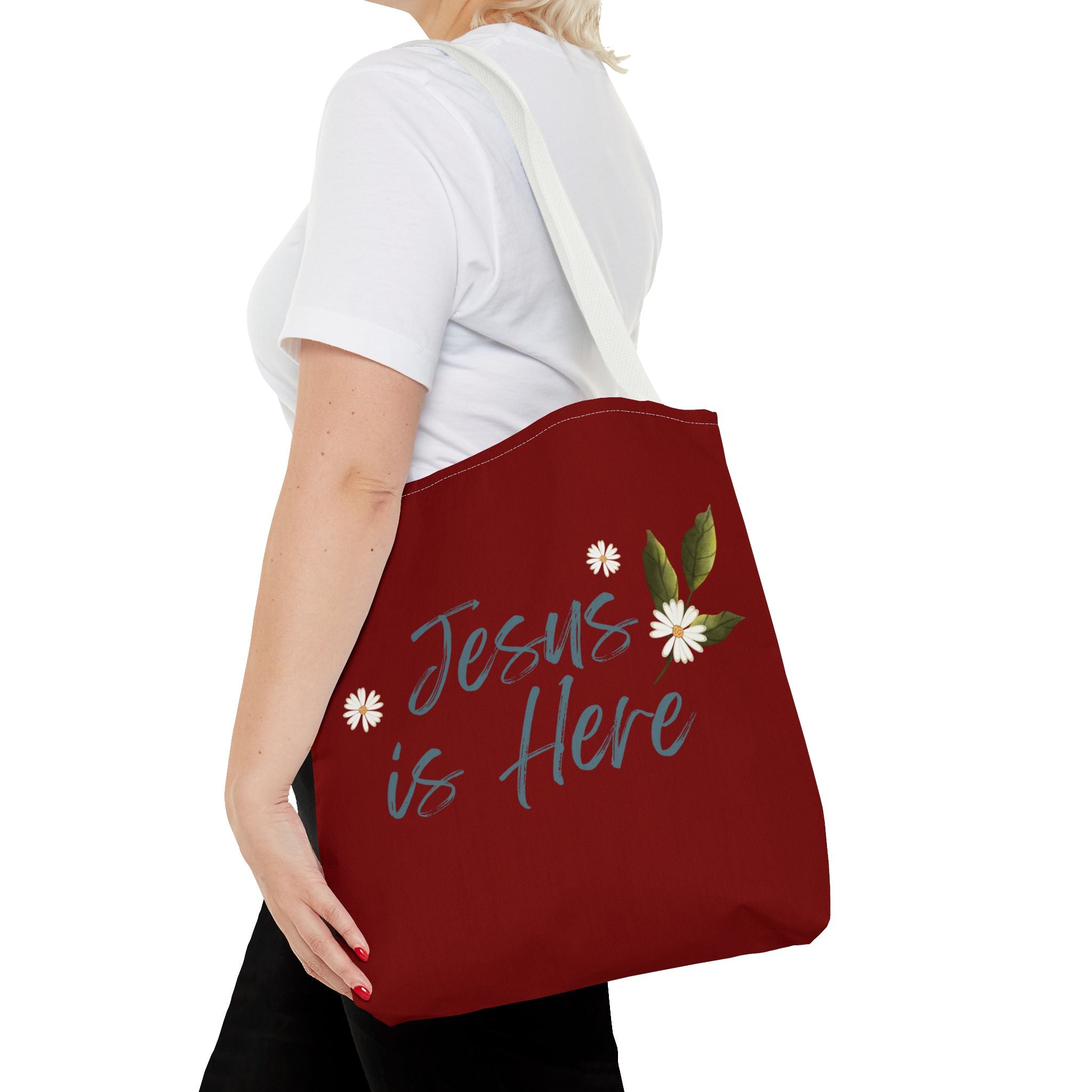 Jesus is Here Tote Bag