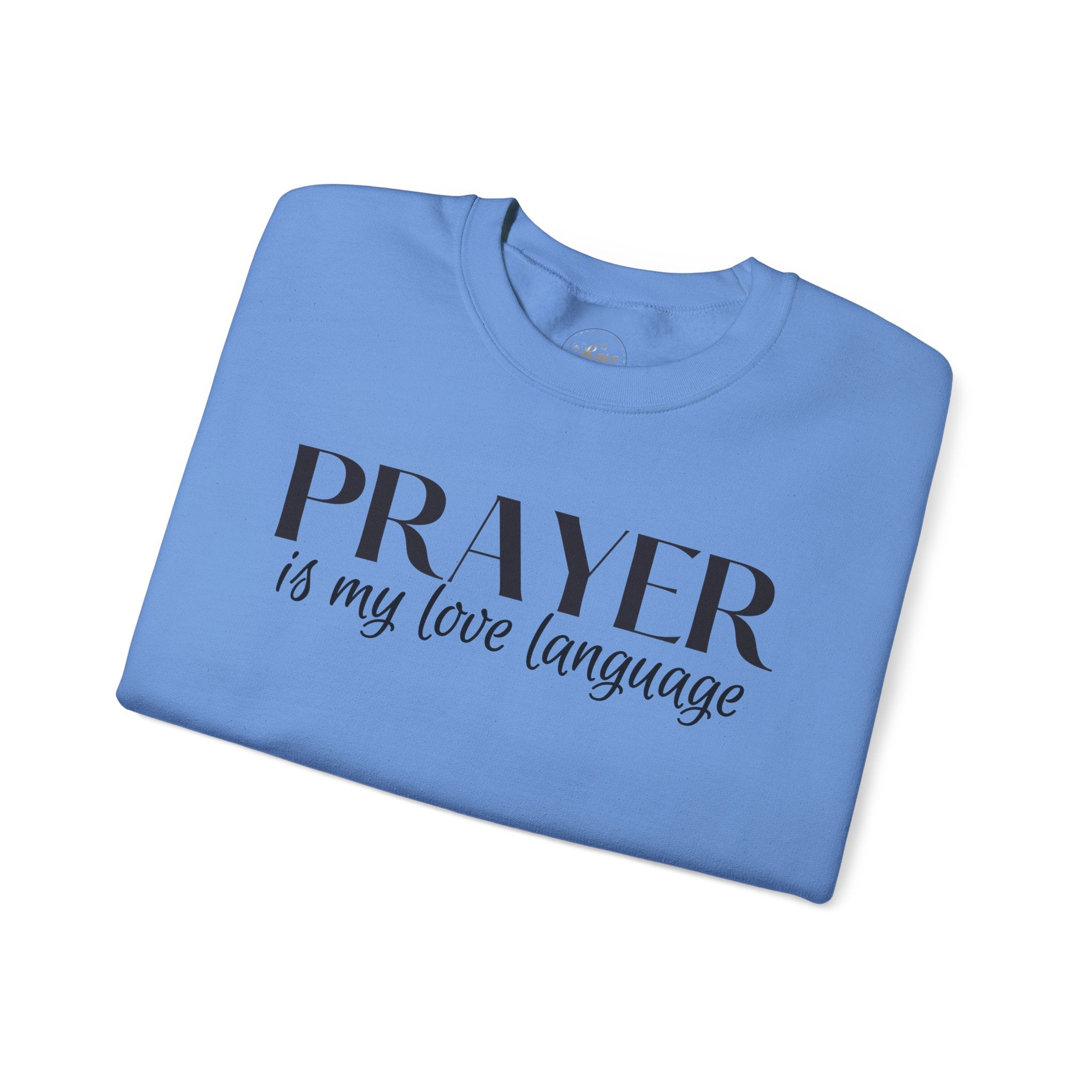 Prayer is my love language Unisex Heavy Blend™ Crewneck Sweatshirt