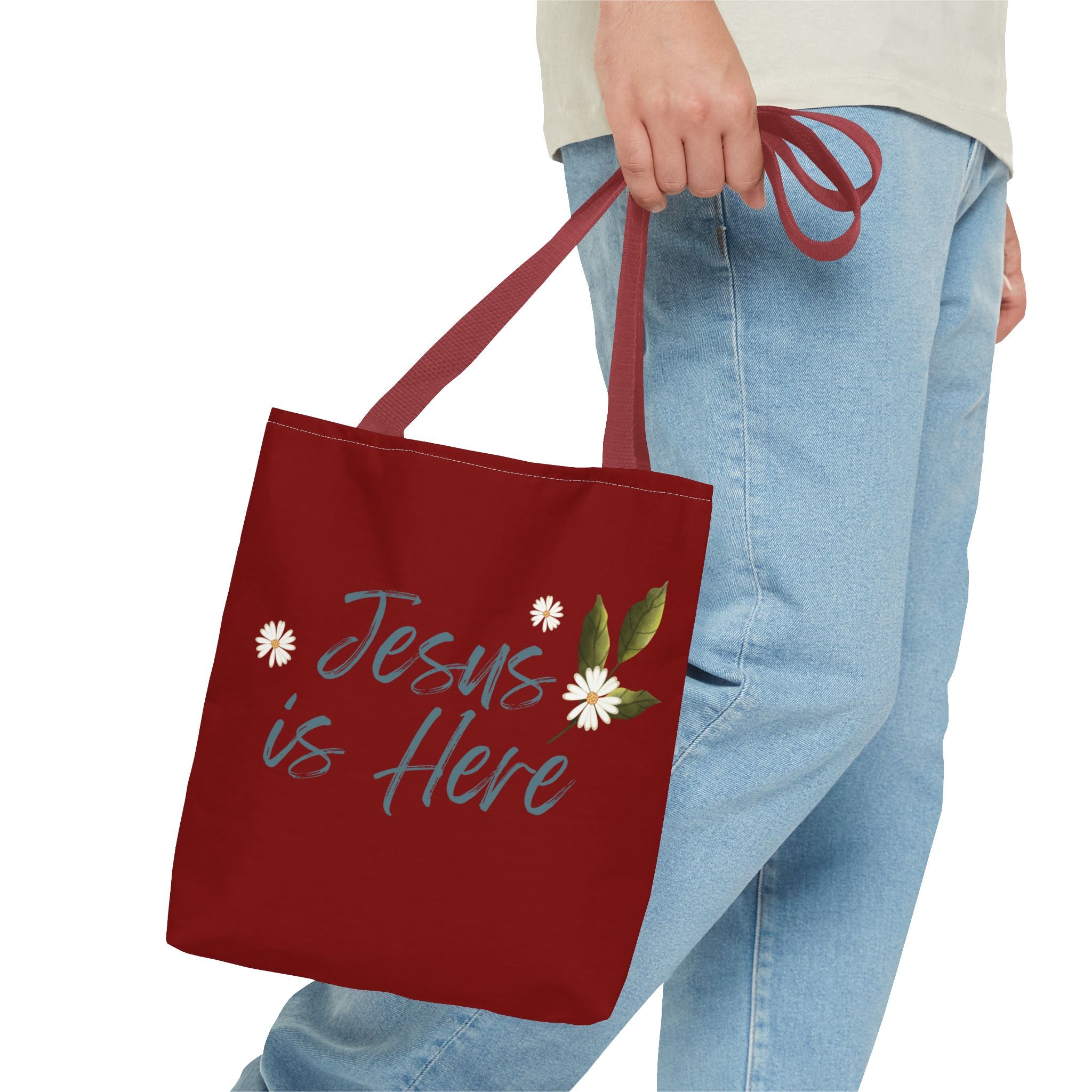 Jesus is Here Tote Bag