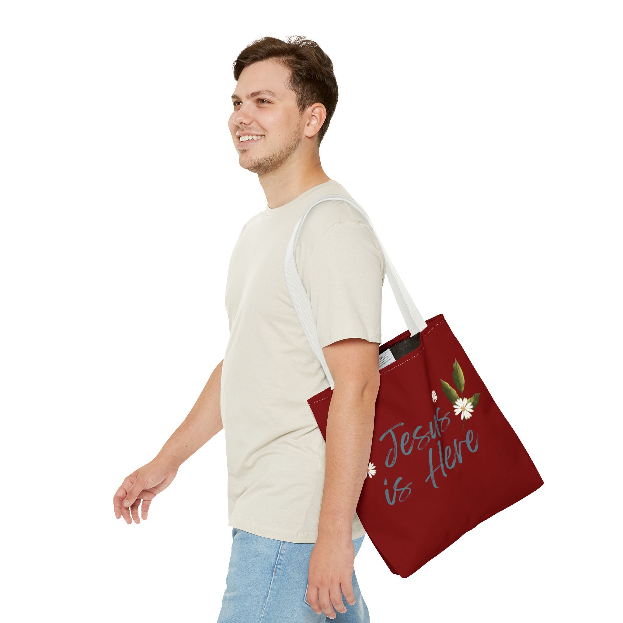 Jesus is Here Tote Bag